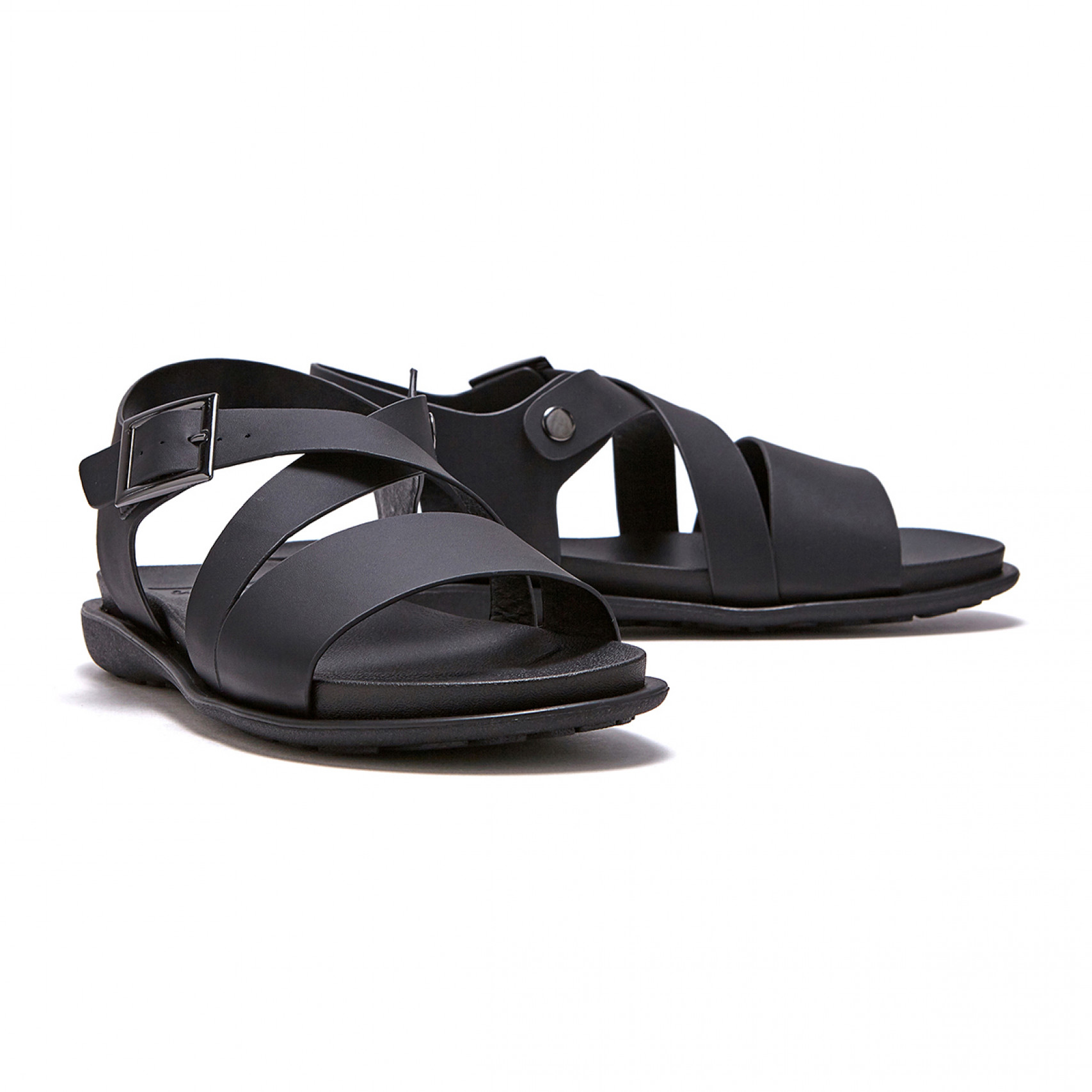 Leather X Strap Sandal
