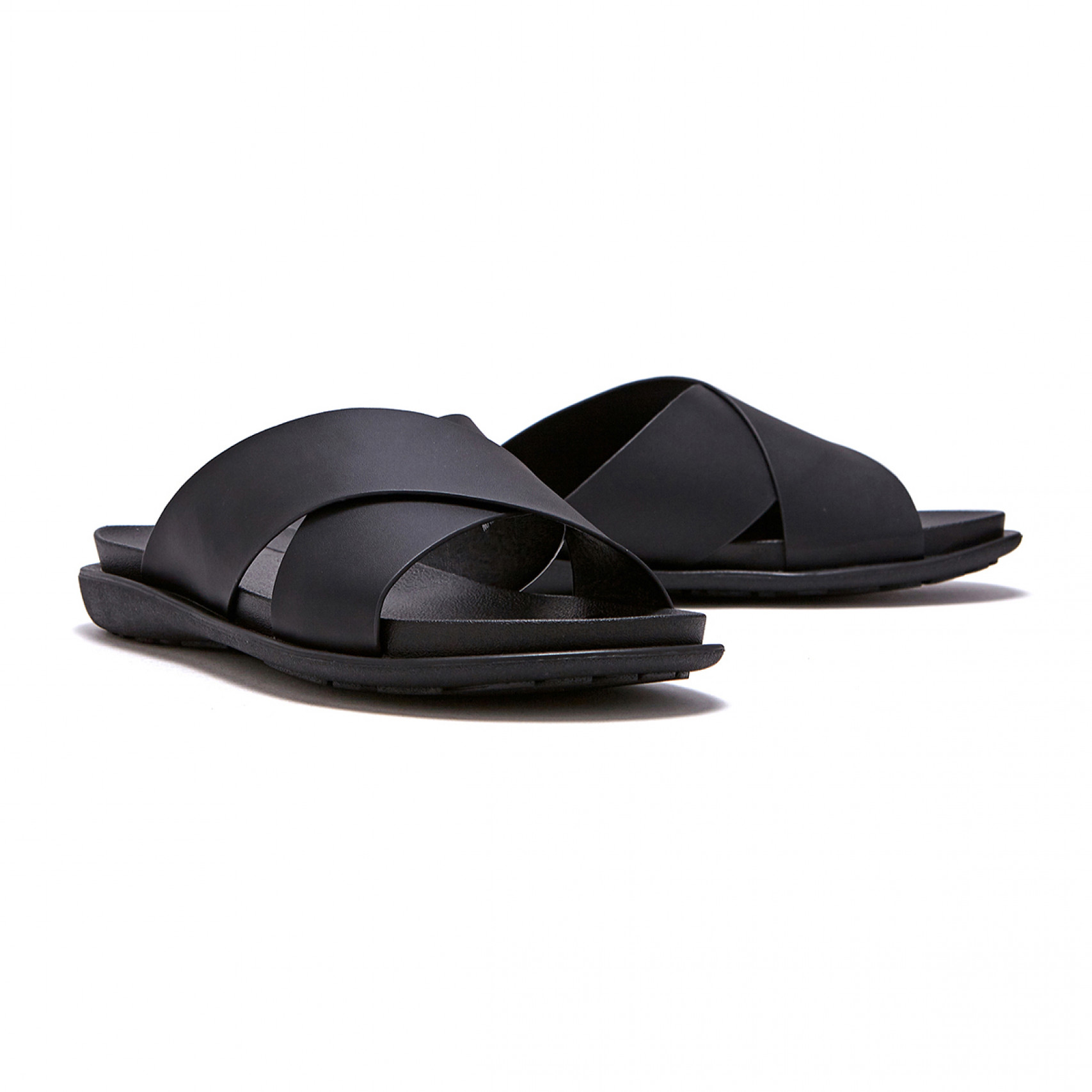 Leather X Strap Slide