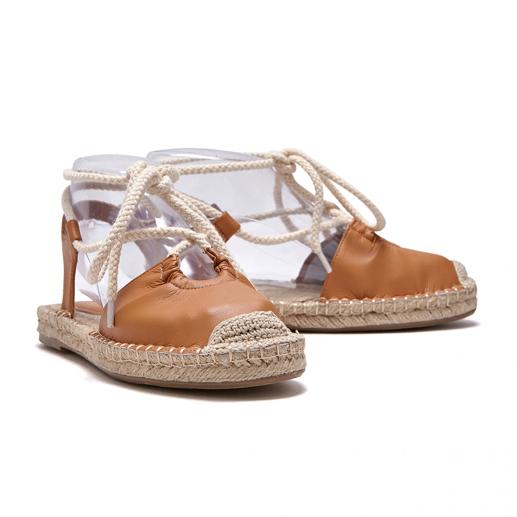 espadrille ribbon sandal