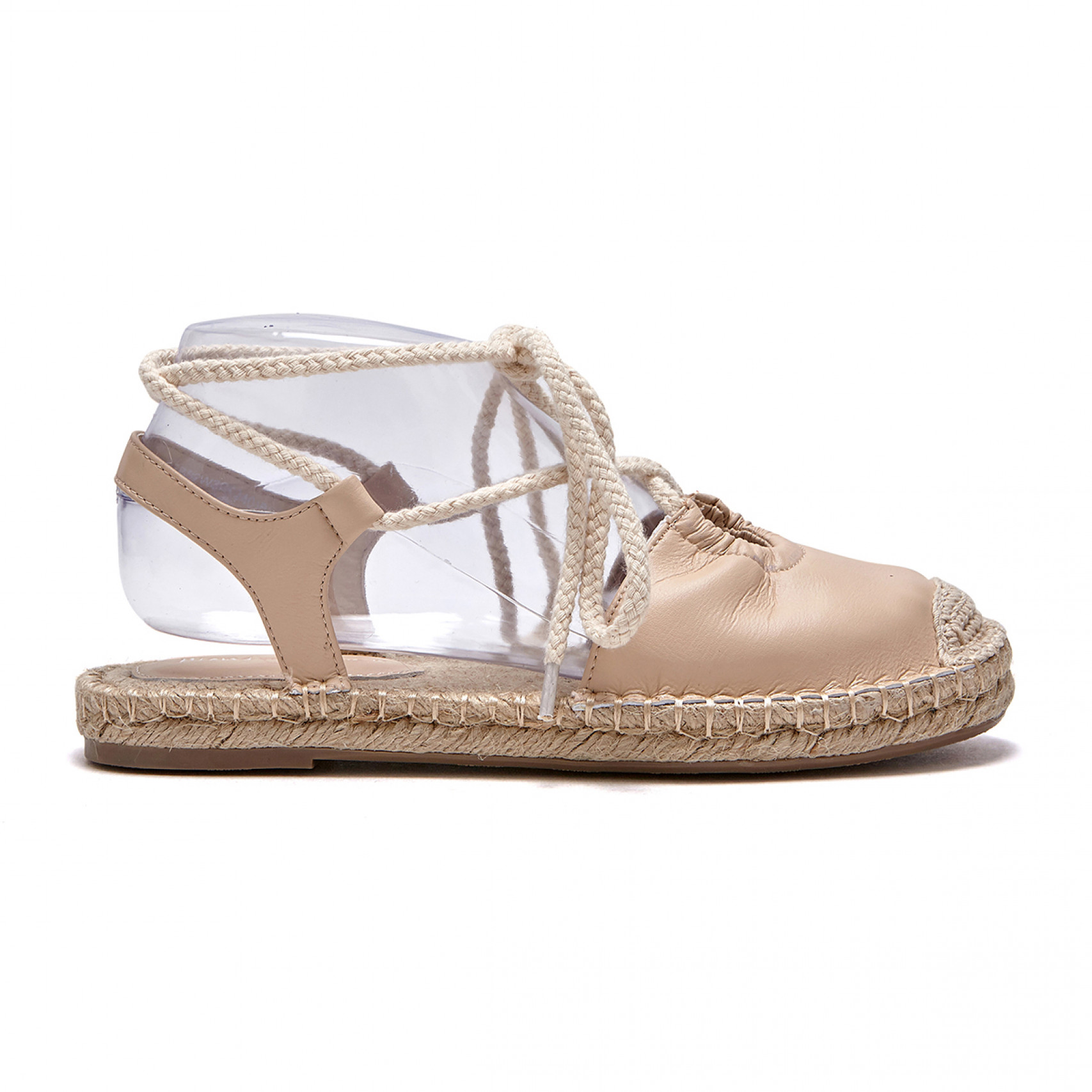 espadrille ribbon sandal
