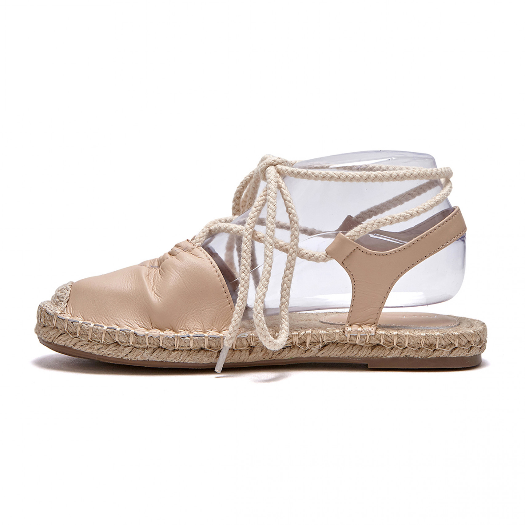 espadrille ribbon sandal