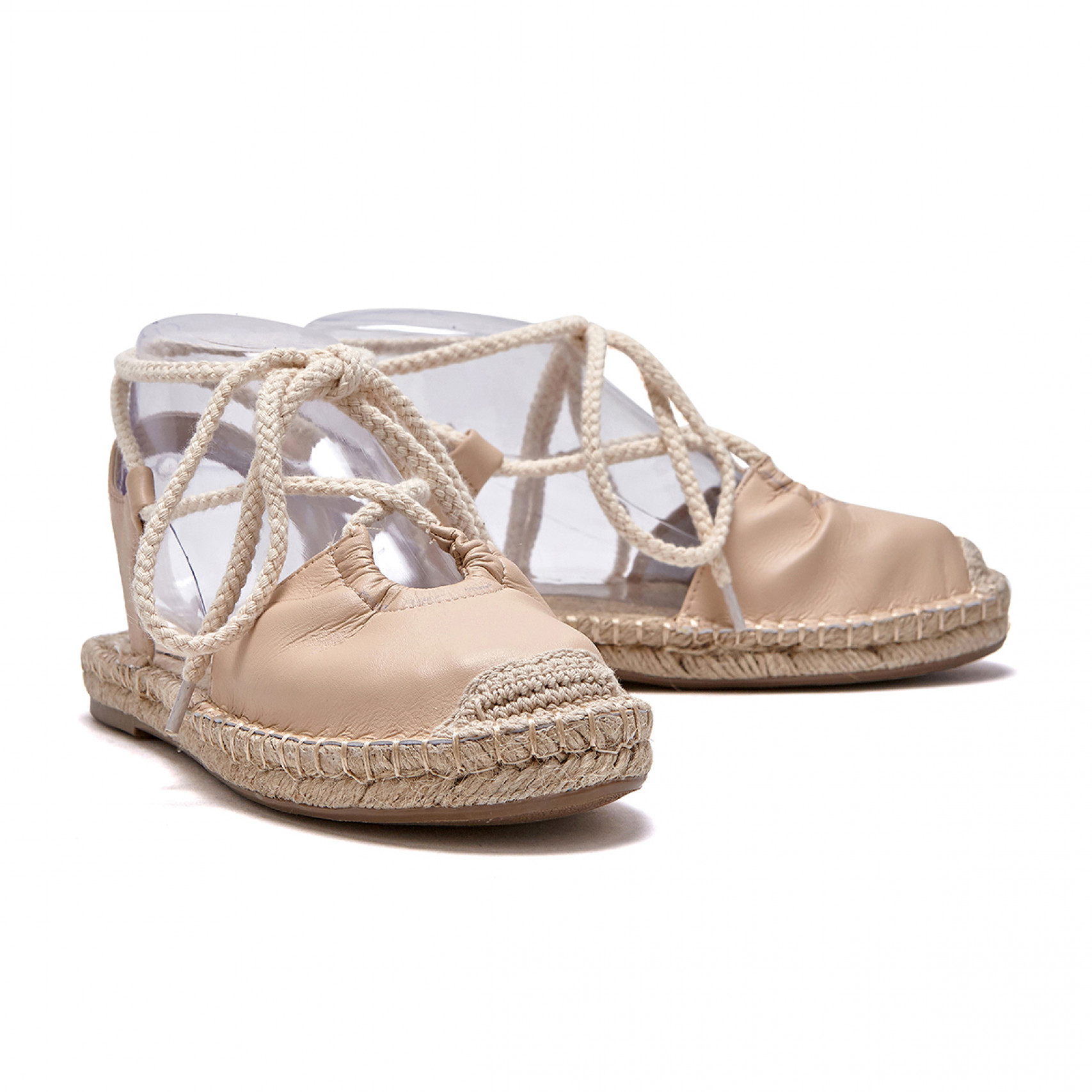 espadrille ribbon sandal