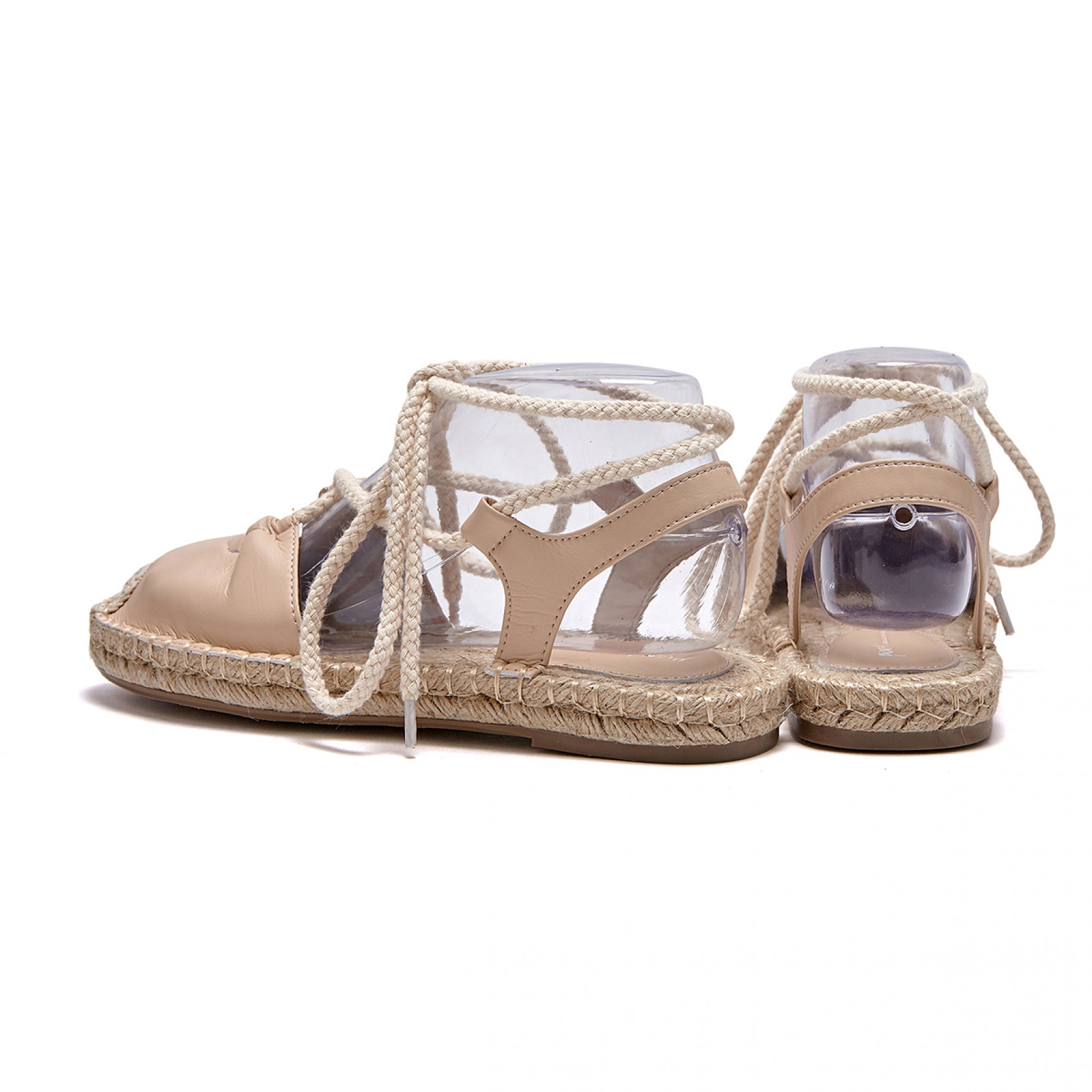 espadrille ribbon sandal