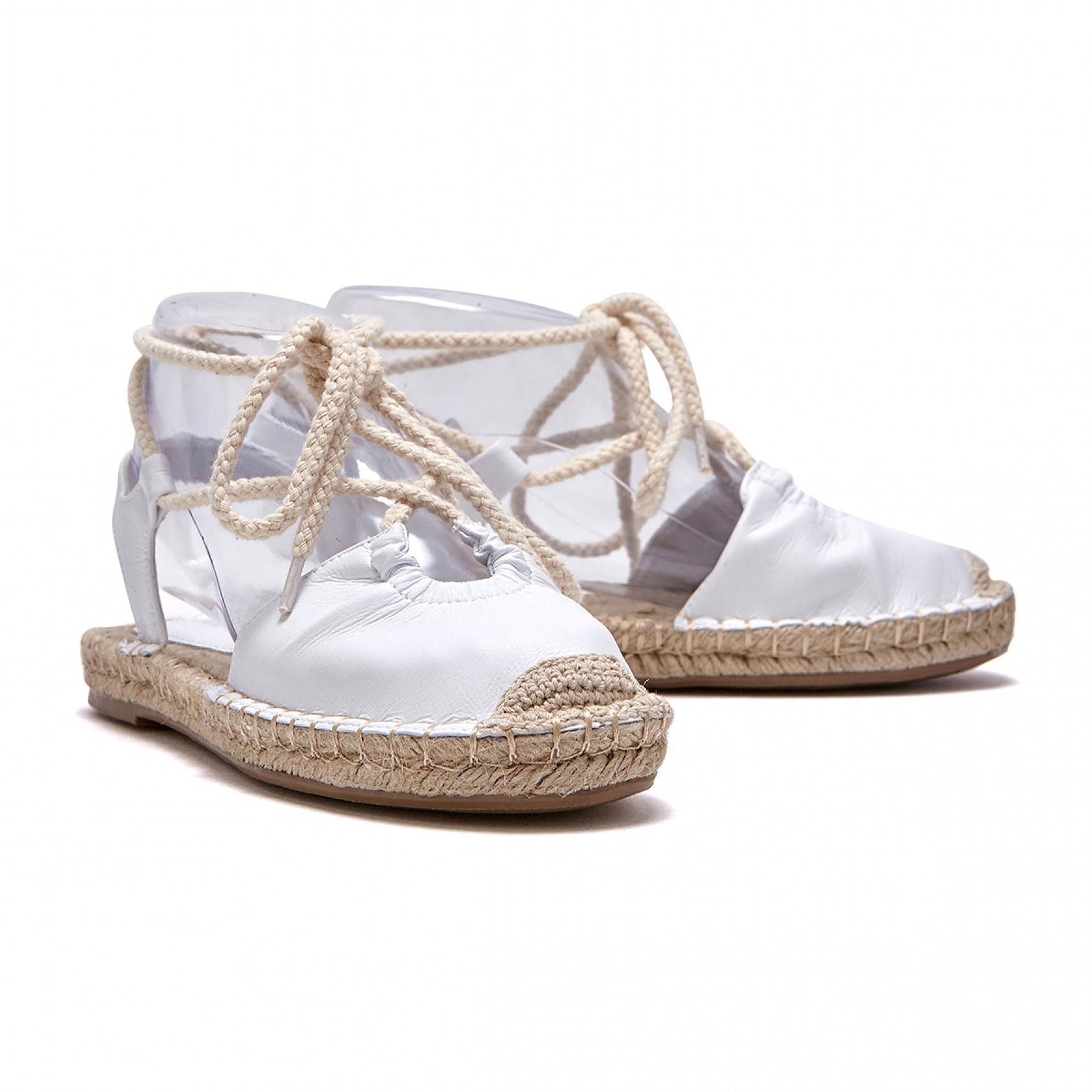 espadrille ribbon sandal