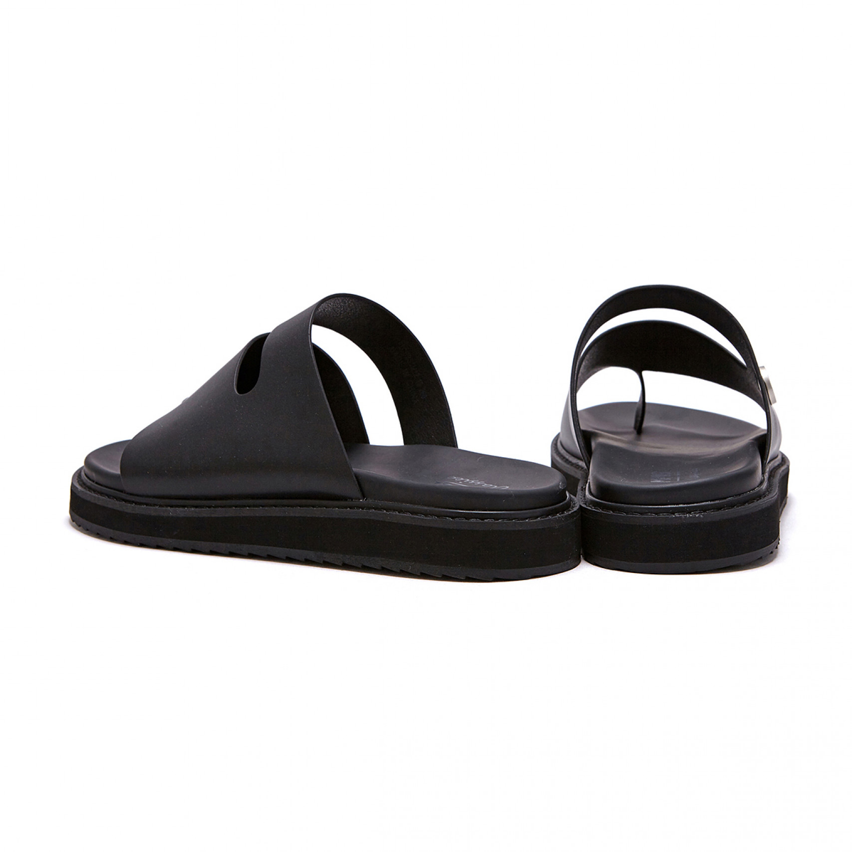 [MMGLX클라시코]Bold Leather Toe Slide
