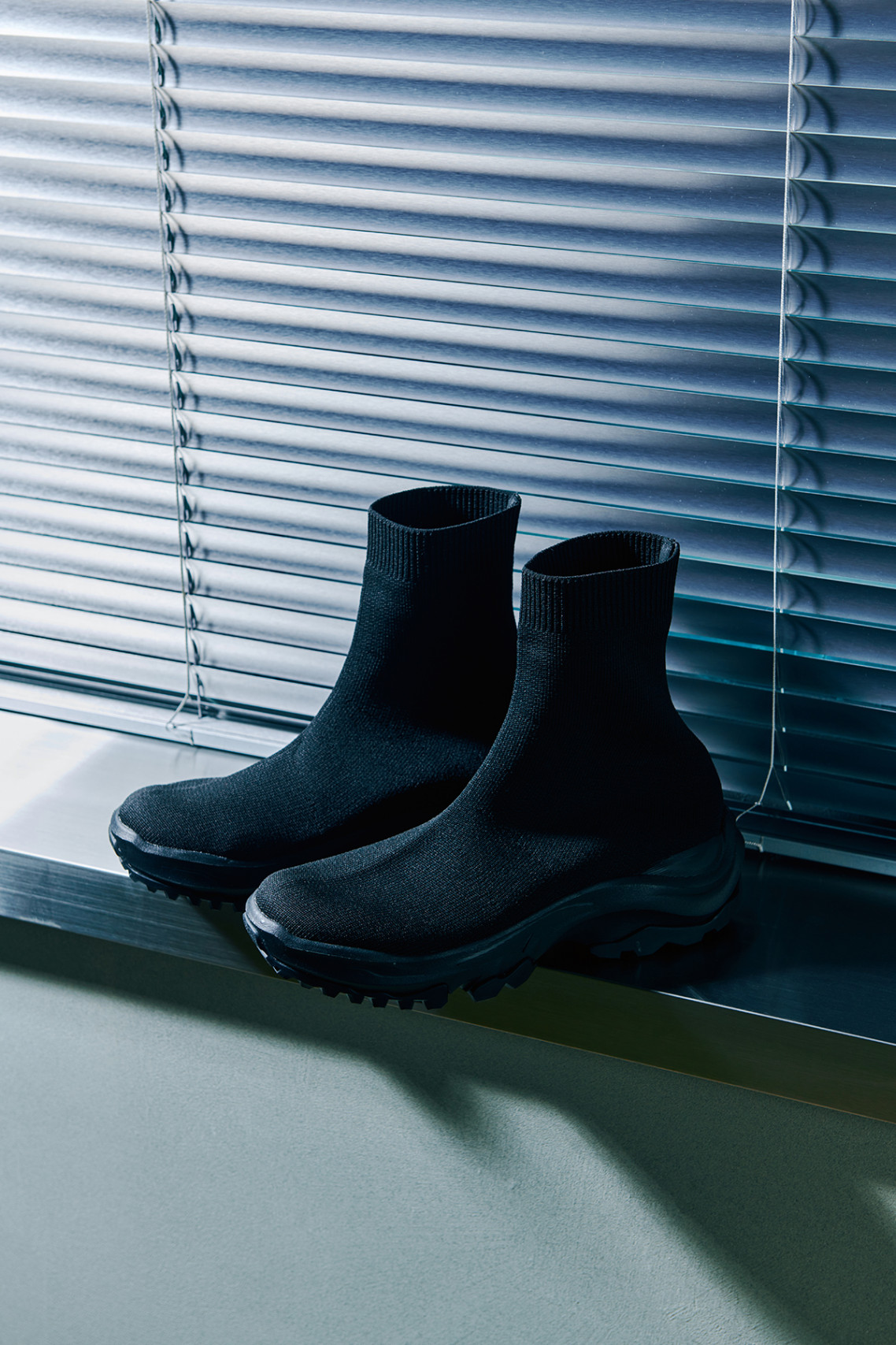 시티트레커 니트삭스 부츠 올블랙 City Trekker Knit Socks Boots