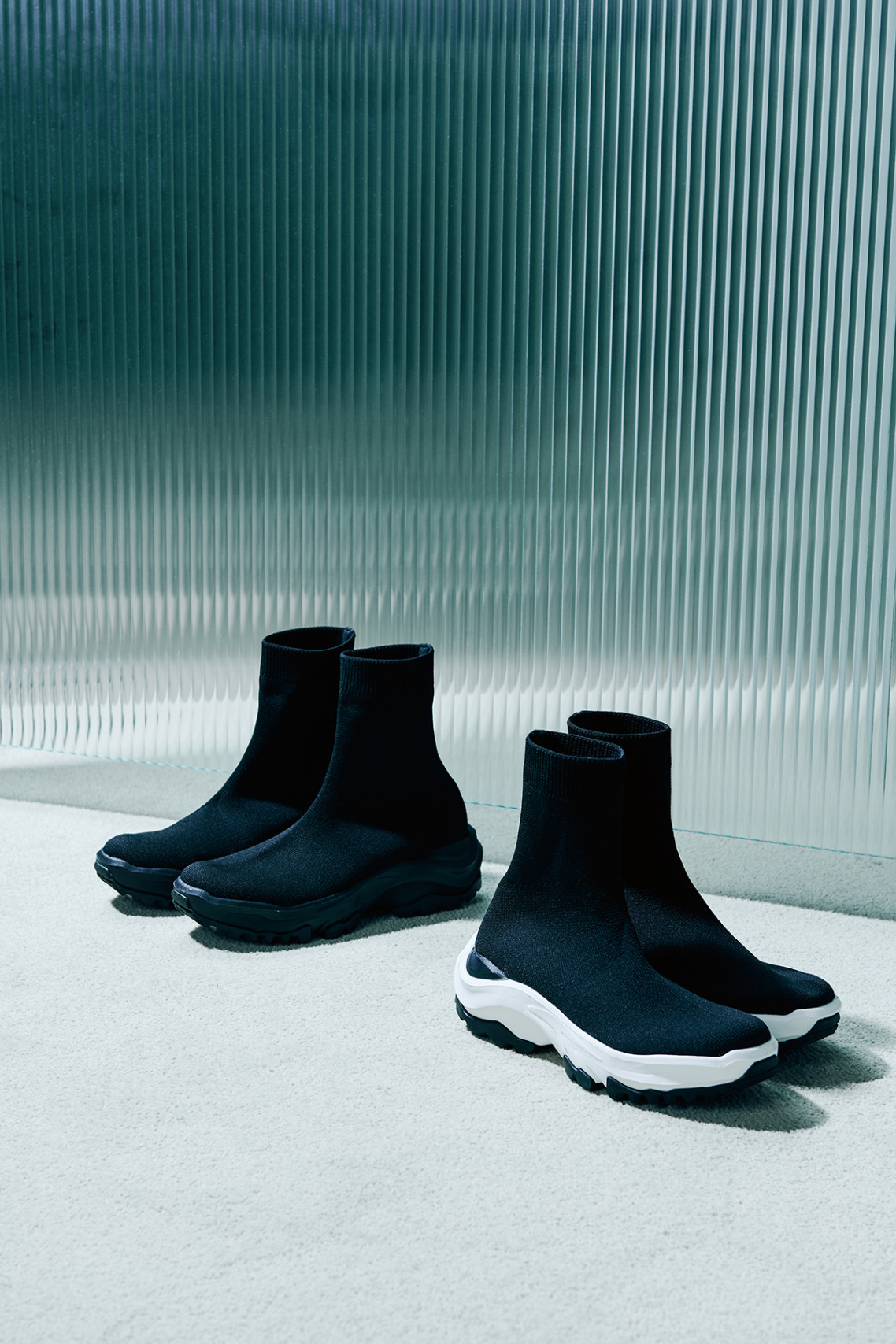시티트레커 니트삭스 부츠 올블랙 City Trekker Knit Socks Boots