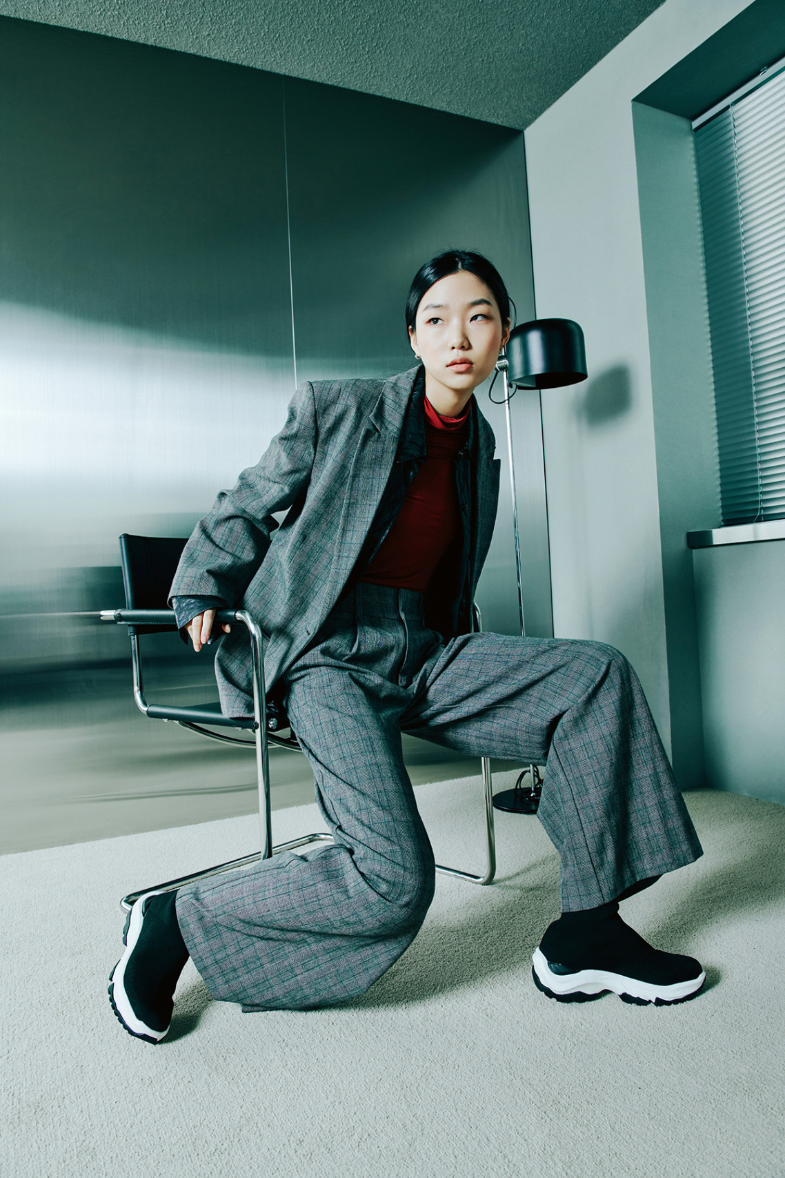 시티트레커 니트삭스 부츠 화이트콤비 City Trekker Knit Socks Boots