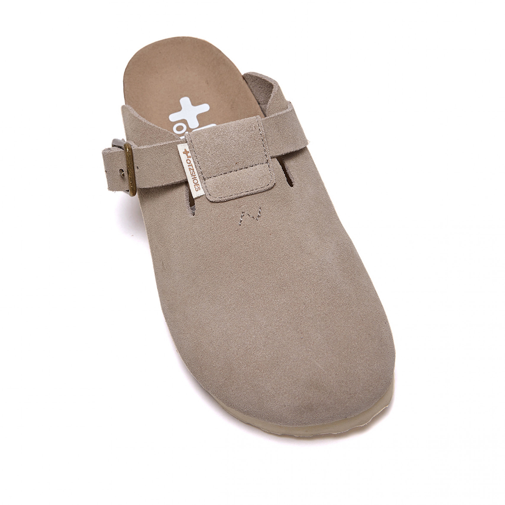Glenn Suede Clog_Ivory