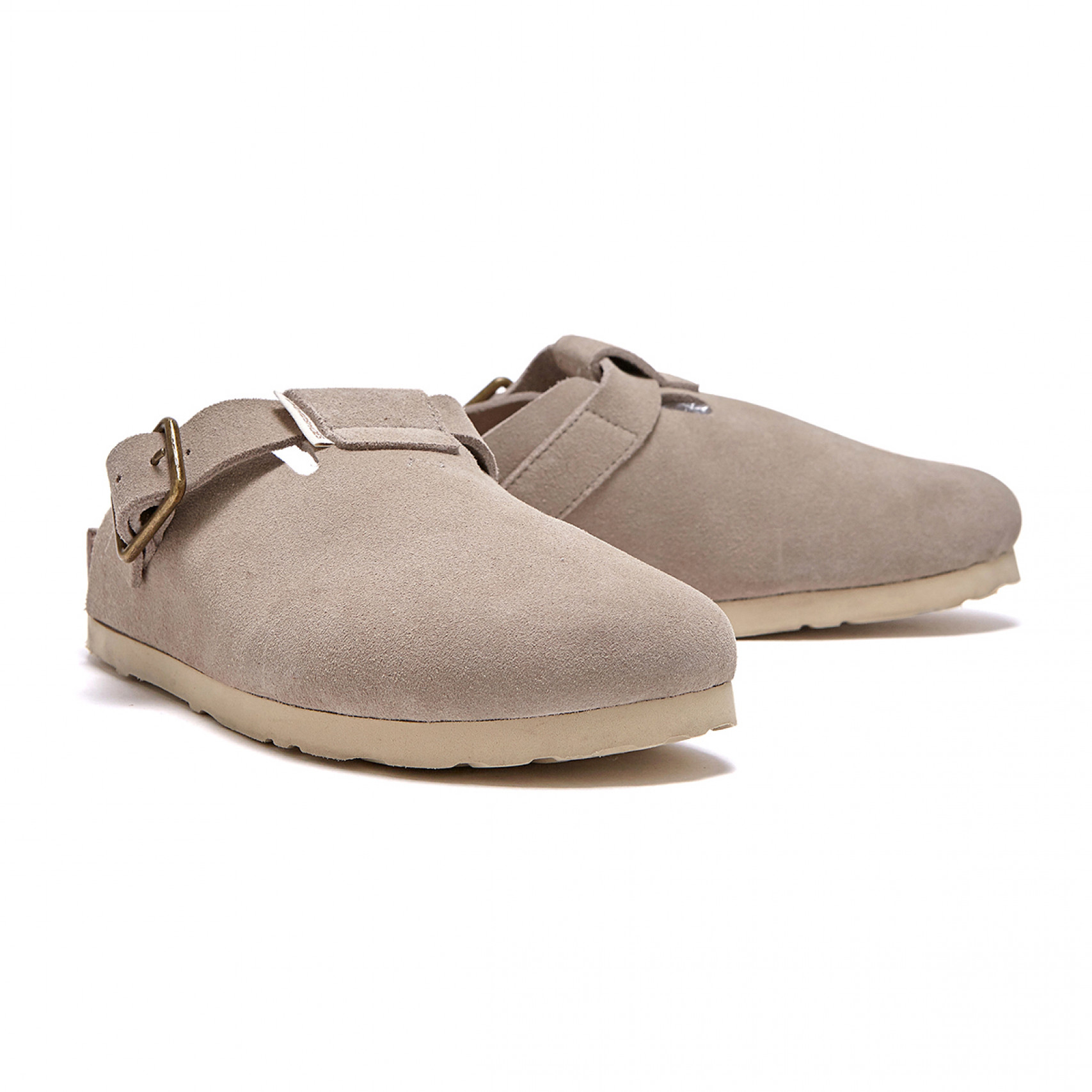 Glenn Suede Clog_Ivory