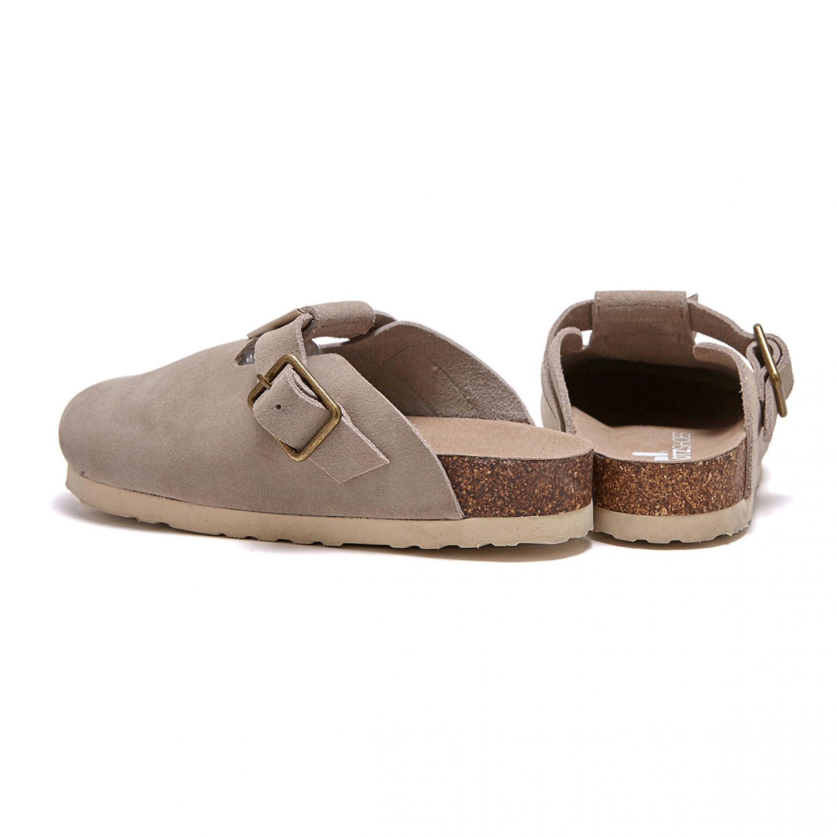 Glenn Suede Clog_Ivory