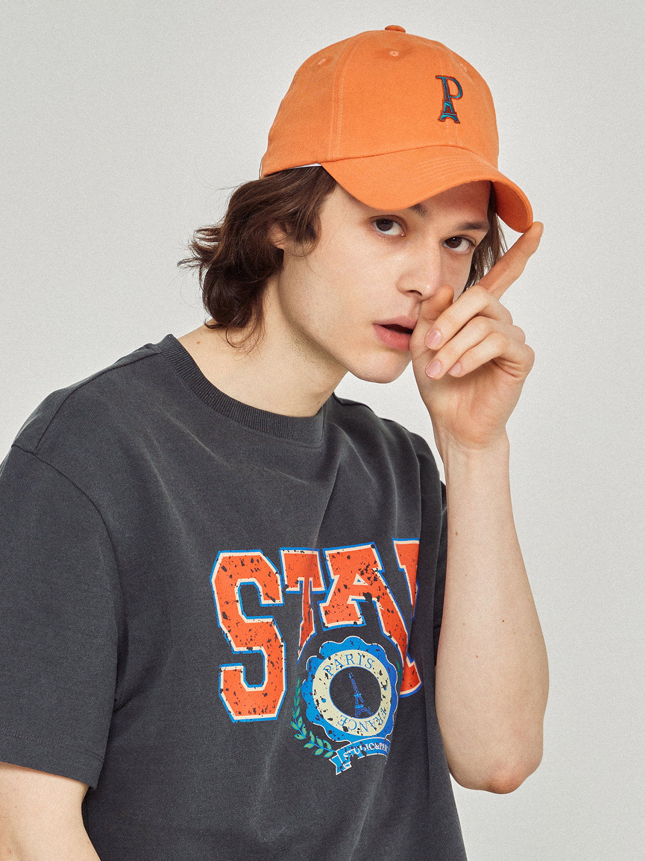 (UNI) Boulogne Base Cap 2_Orange