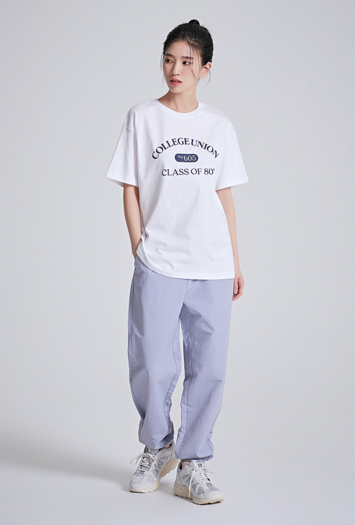 College Union 캠퍼스 레터 반팔티_SPRPC25G99_(10)화이트