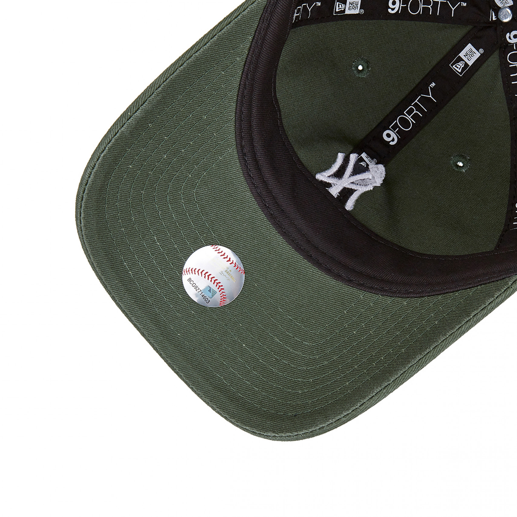 언스트럭쳐 MLB 베이직 워시드 미니 로고 뉴욕 양키스 볼캡 그린 / 13086344