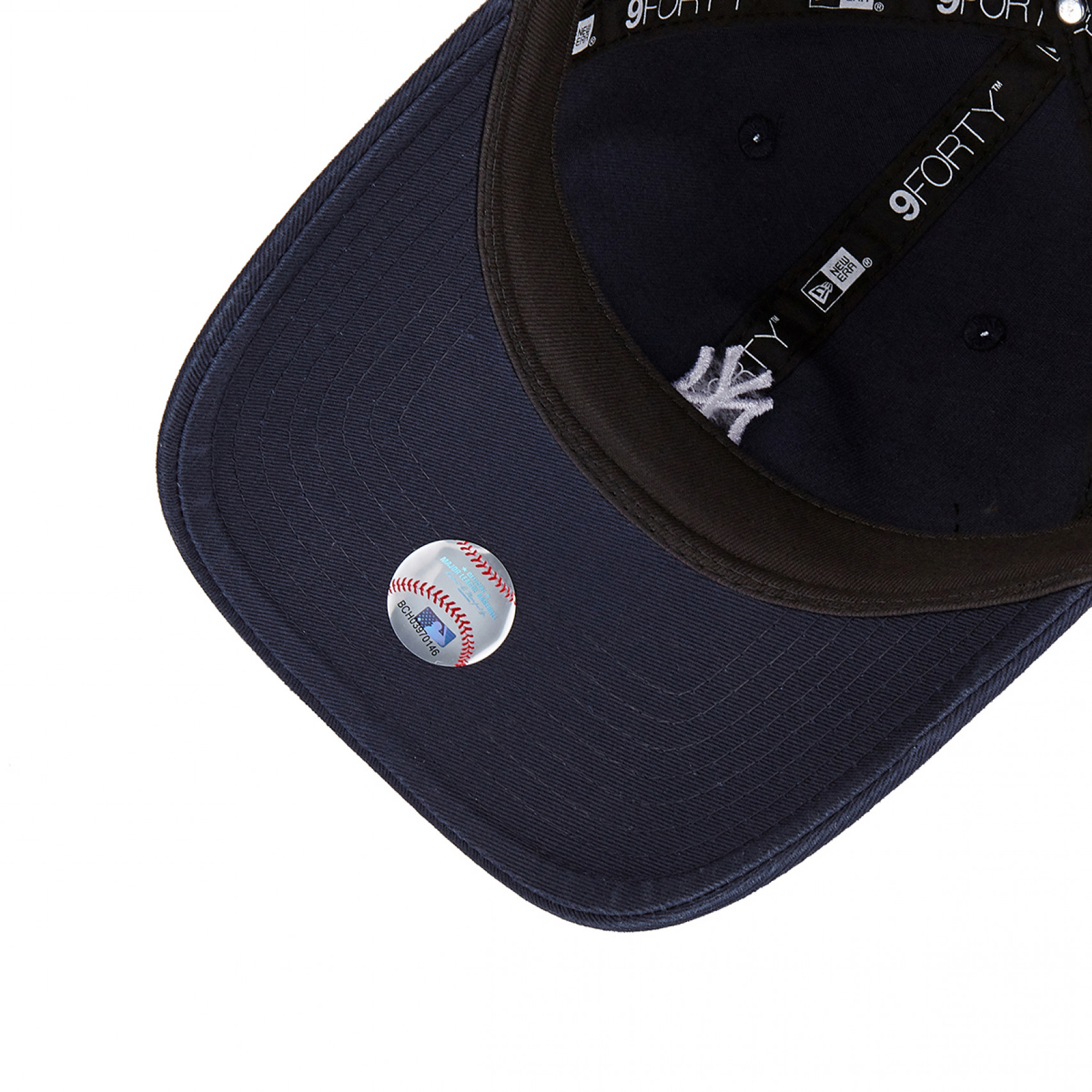 언스트럭쳐 MLB 베이직 워시드 미니 로고 뉴욕 양키스 볼캡 네이비 / 13086343