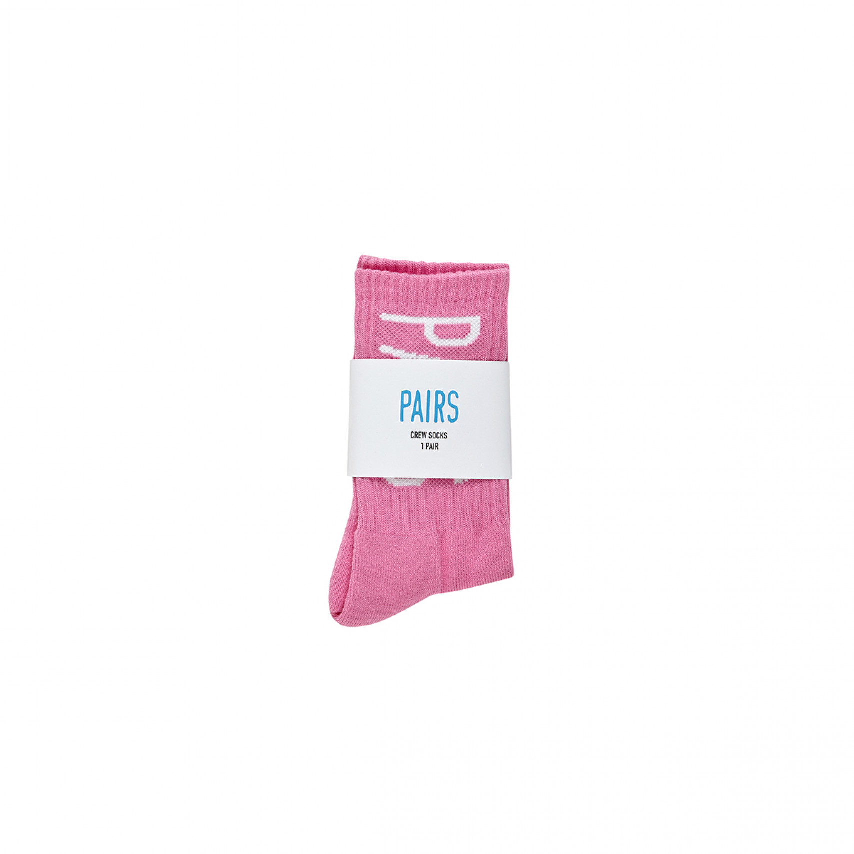 PAIRS CREW SOCKS PINK