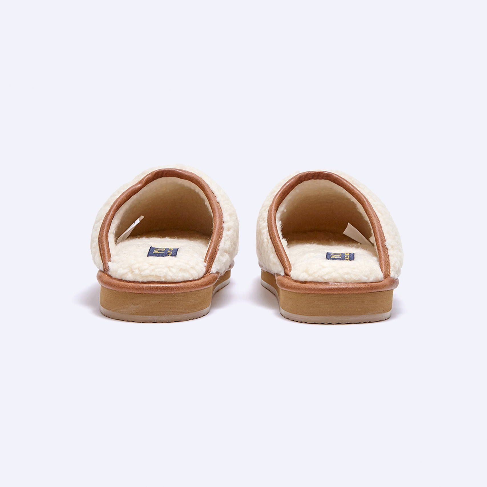 포니자수 케일리 스커프 털 슬리퍼 크림 / RF103832W