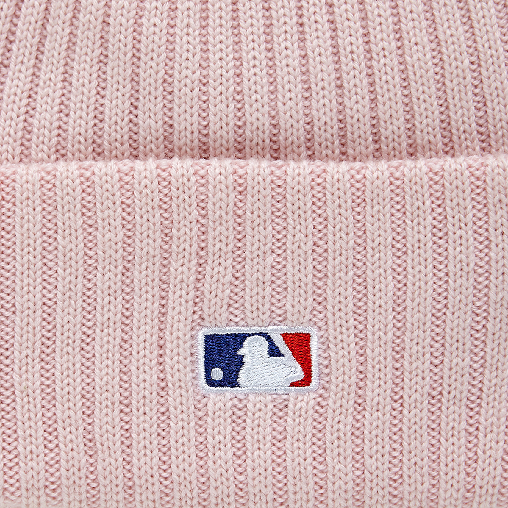 MLB 니트 립 LA 다저스 커프 비니 핑크 / 13338381
