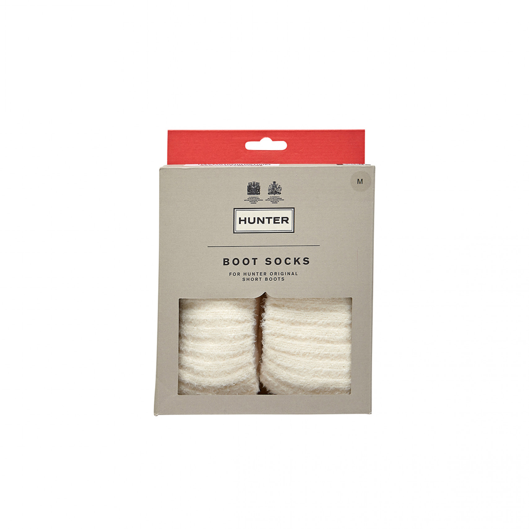 헌터 리시클레드 나일론 블렌드 커프 쇼트 부츠 삭스 화이트 / UAS3501RNB-HWT