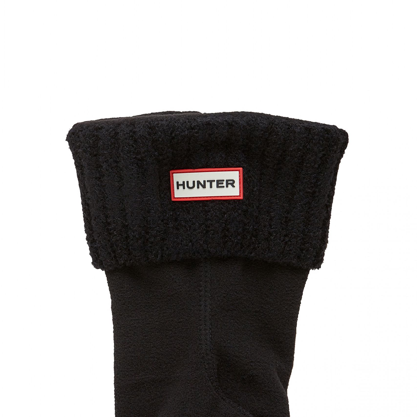 헌터 리시클레드 나일론 블렌드 커프 쇼트 부츠 삭스 블랙 / UAS3501RNB-BLK