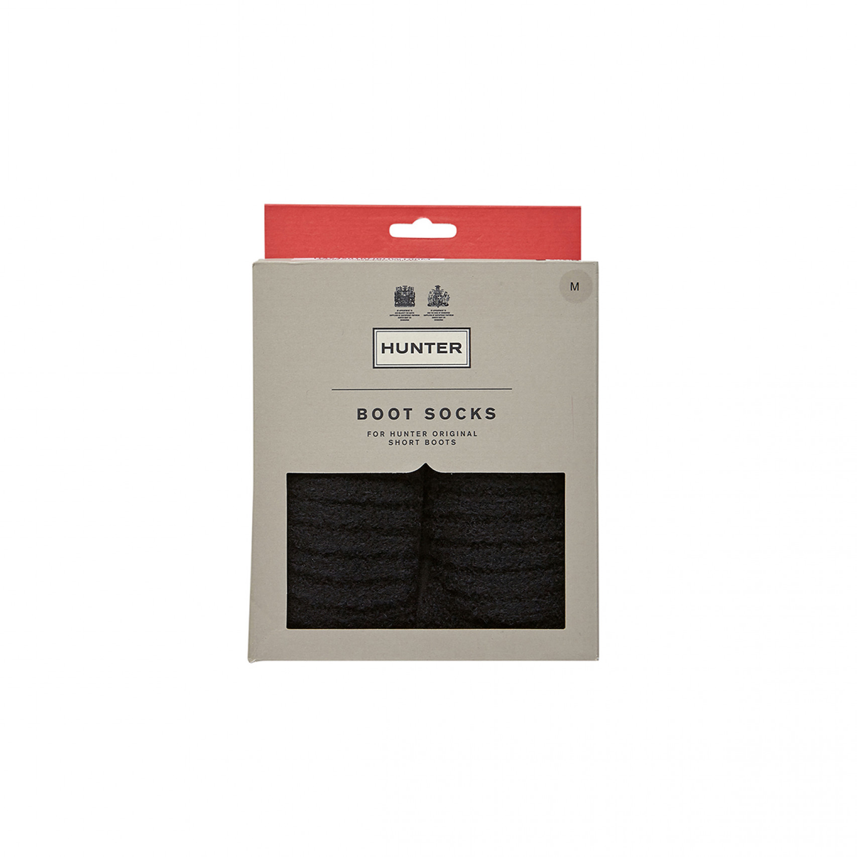 헌터 리시클레드 나일론 블렌드 커프 쇼트 부츠 삭스 블랙 / UAS3501RNB-BLK