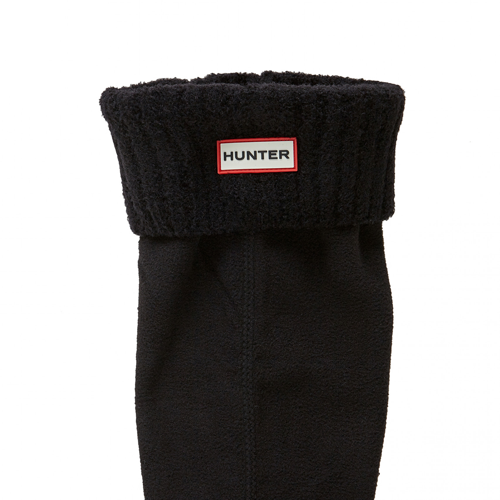 헌터 리시클레드 나일론 블렌드 커프 톨 부츠 삭스 블랙 / UAS3500RNB-BLK