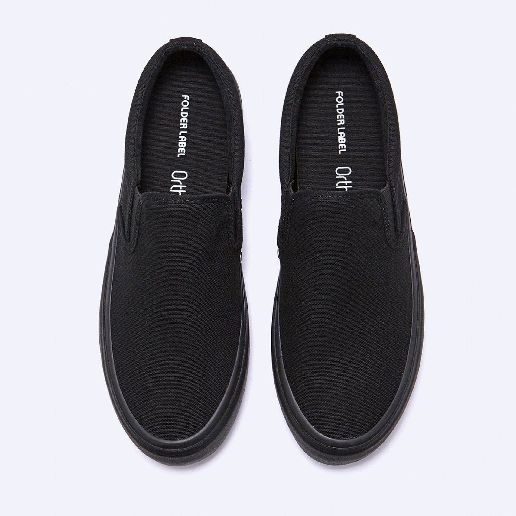 Soil 벌커나이즈드 슬립온 올블랙 / FLFDDA1U03