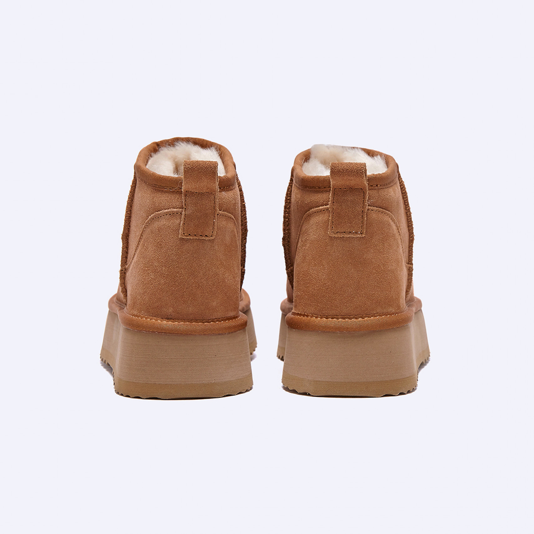 시어링 부츠 울트라 미니 플랫폼 체스트넛 여성 / FLFDDA4W02