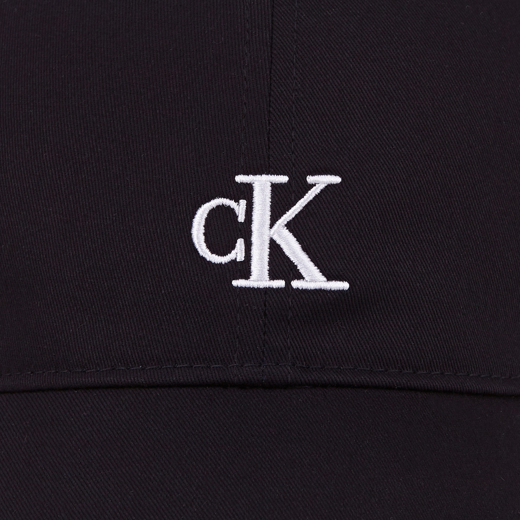 블랙 공용 CK 스몰 로고 엠브로이더리 캡 / HX0220001