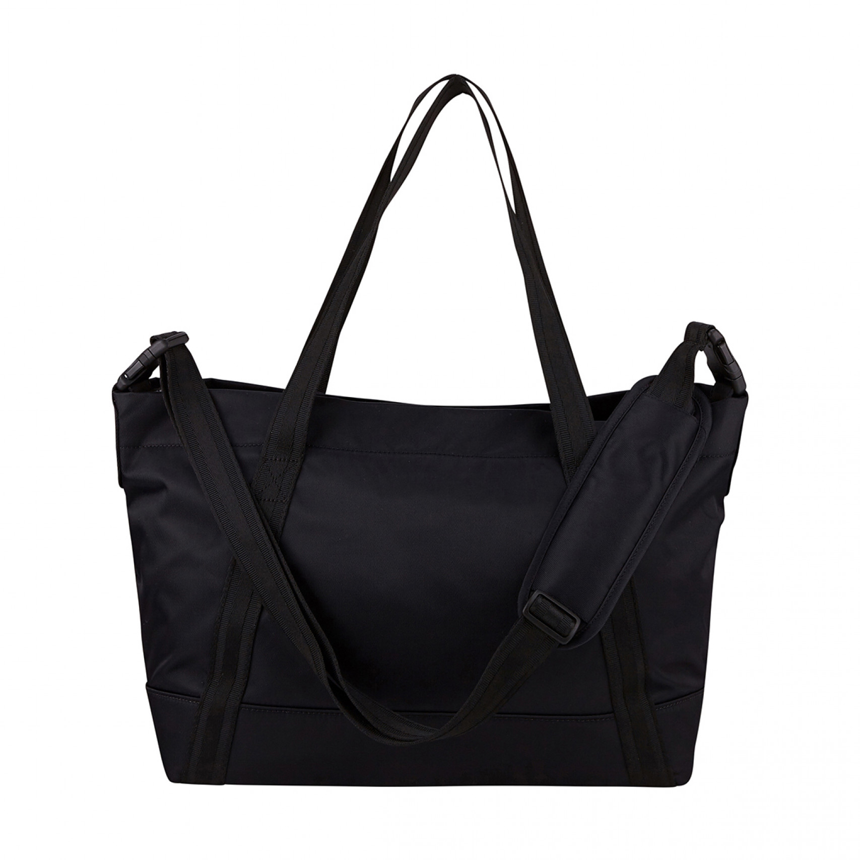 나일론 미디엄 탑 클립 토트 백 블랙 / UBS1201KBM-BLK