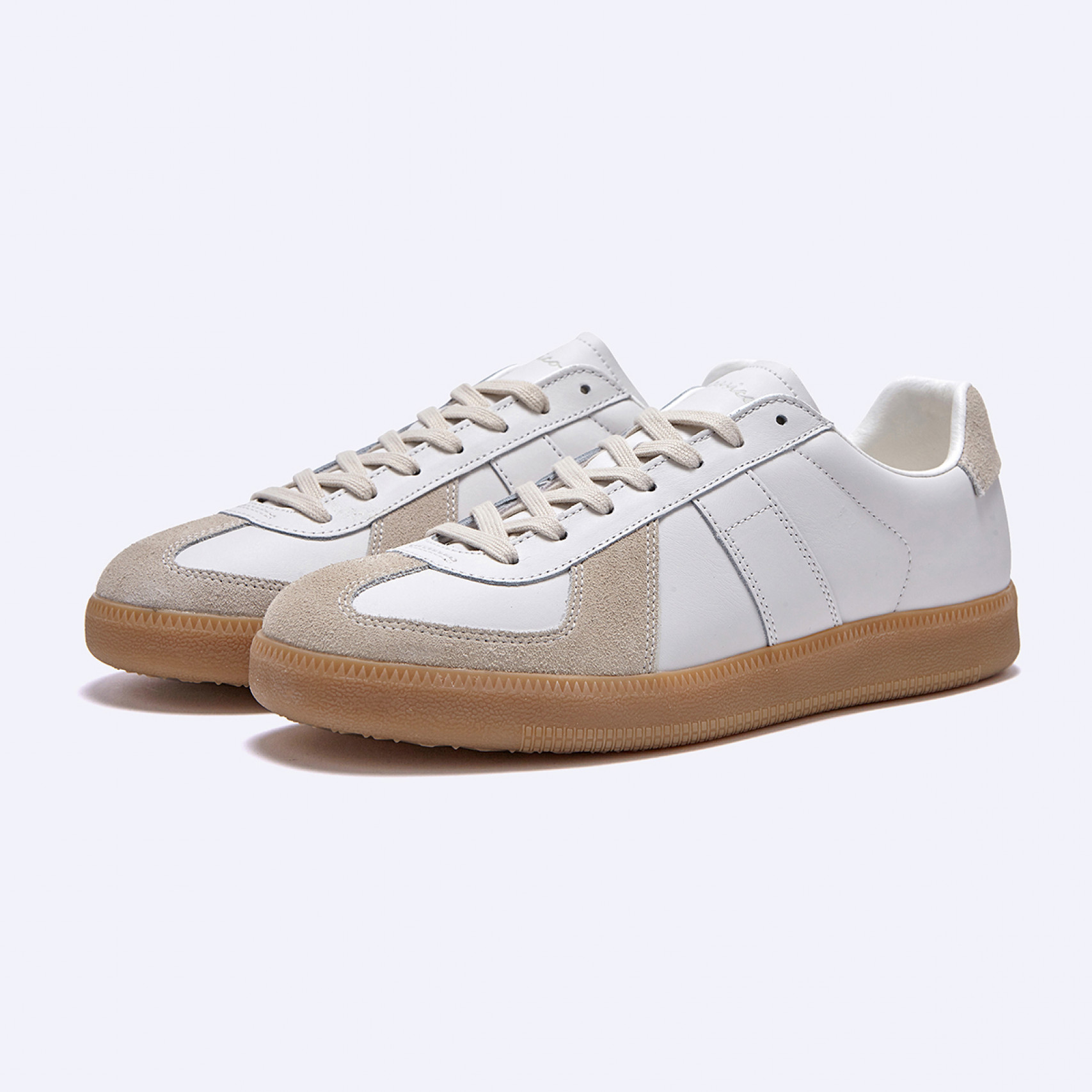 밀리터리 독일군 스니커즈 화이트 브라운 / FLCCDA1U10