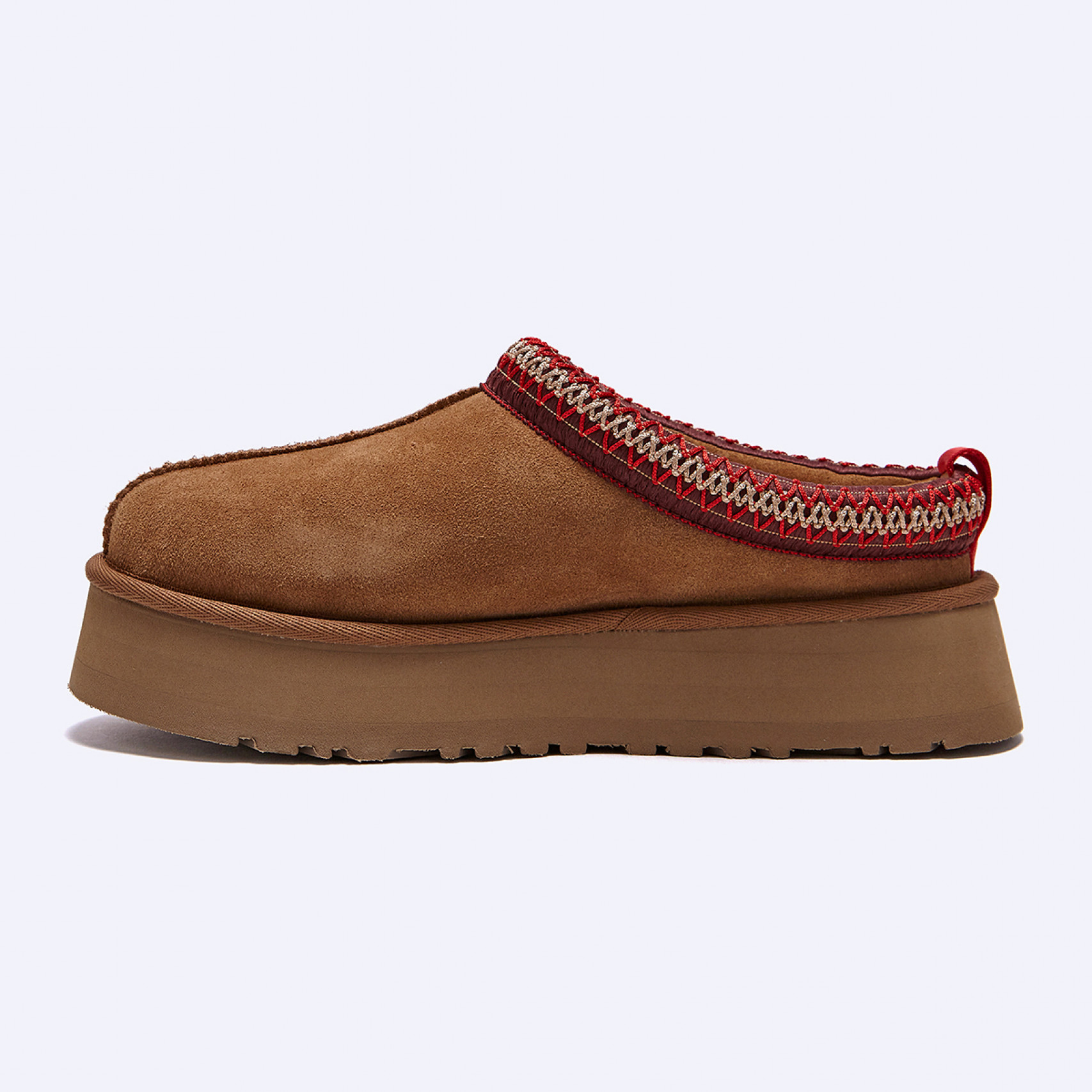 스티치 칼라 플랫폼 슬리퍼 (타즈) W 체스넛 여성 / 1122553-CHE