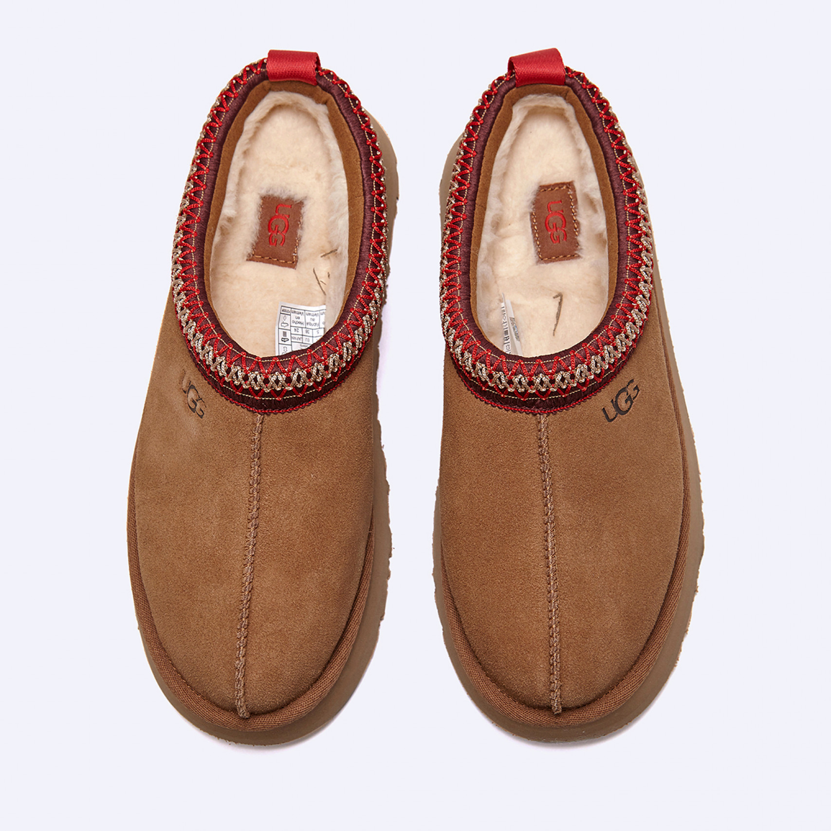 스티치 칼라 플랫폼 슬리퍼 (타즈) W 체스넛 여성 / 1122553-CHE