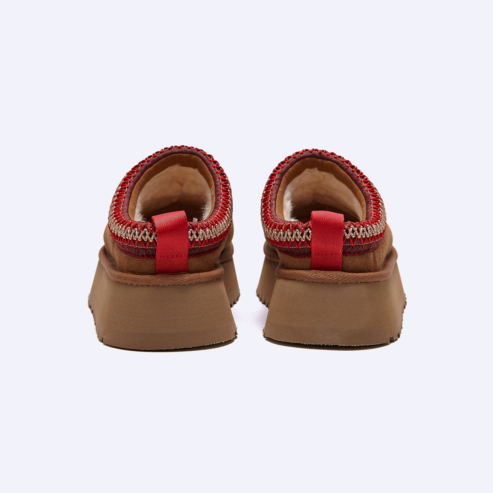 스티치 칼라 플랫폼 슬리퍼 (타즈) W 체스넛 여성 / 1122553-CHE