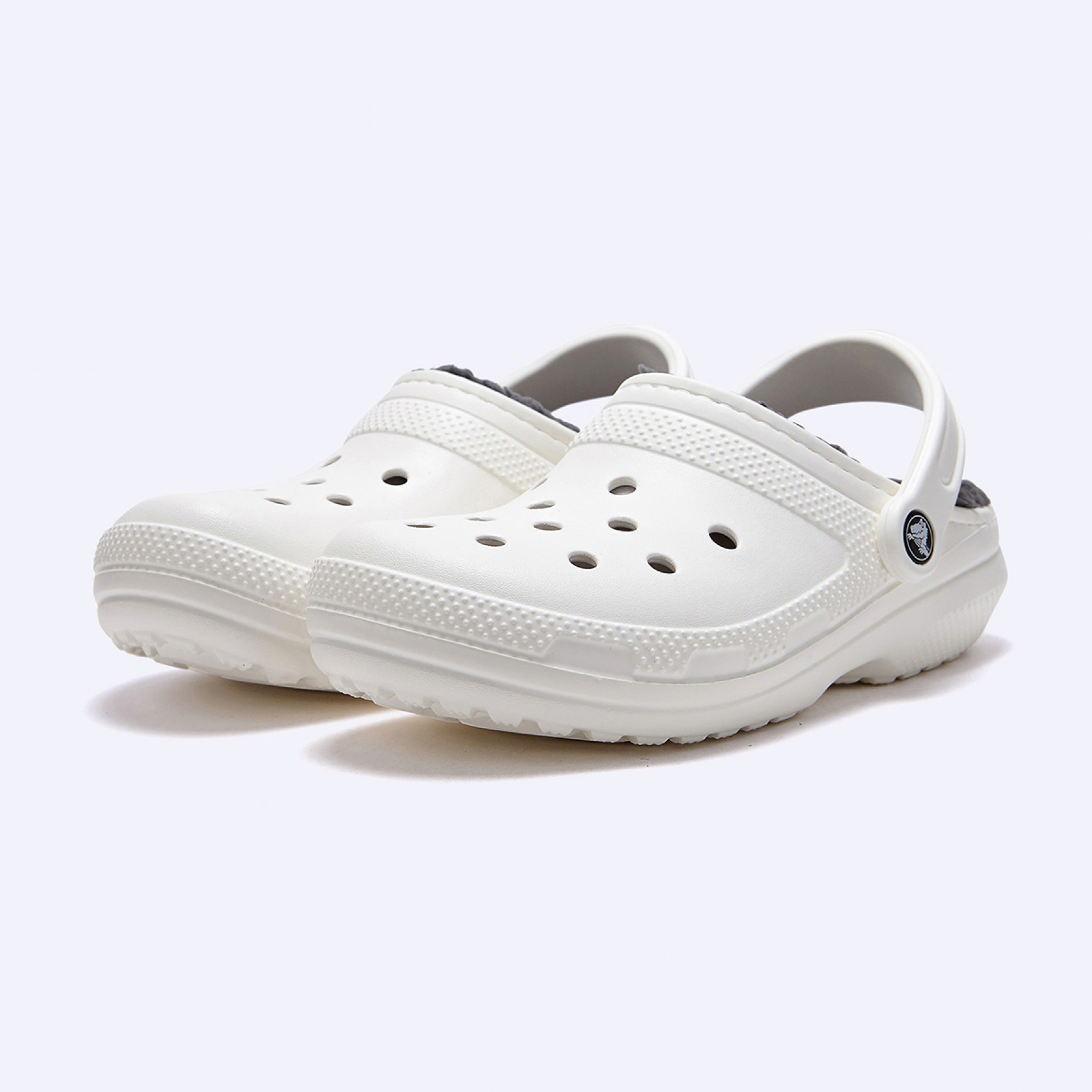 클래식 라인드 클로그 화이트 / 203591-10M