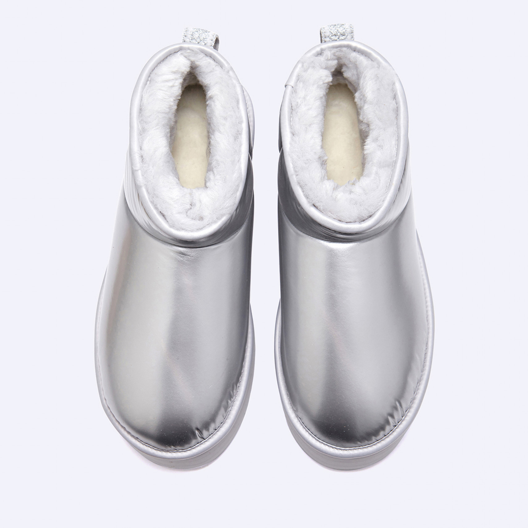 울트라 미니 플랫폼 하이 샤인 W 실버 / 1144048-SLVR