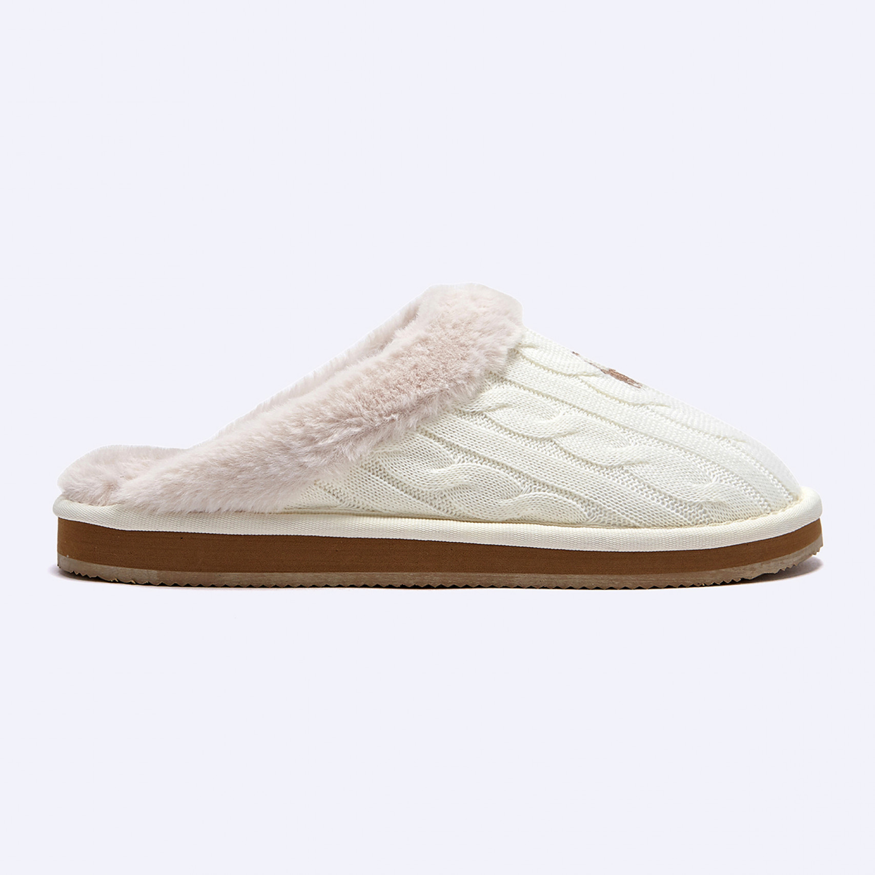 포니자수 케일리 스커프 니트 슬리퍼 크림 / RFS11617W-CRM