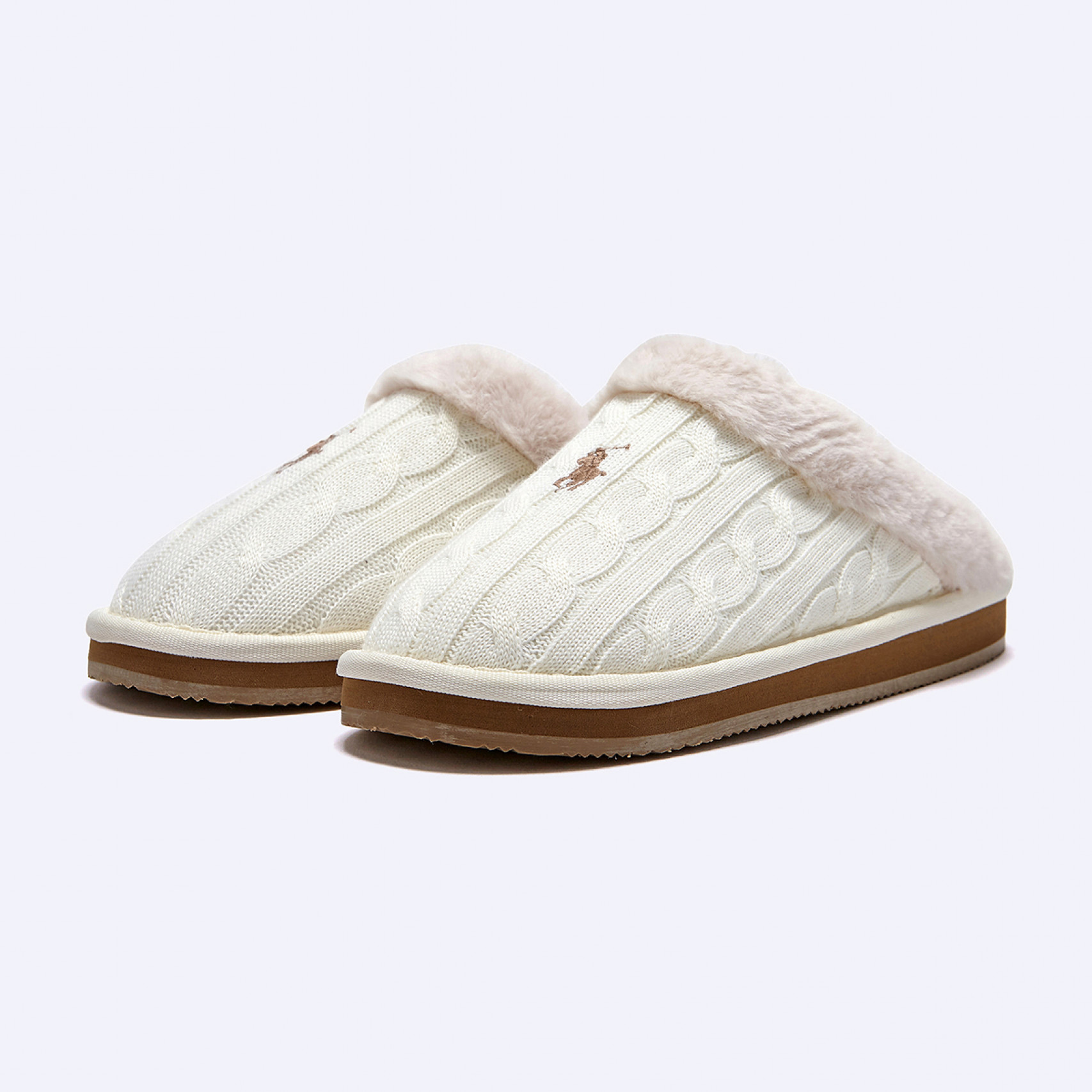 포니자수 케일리 스커프 니트 슬리퍼 크림 / RFS11617W-CRM