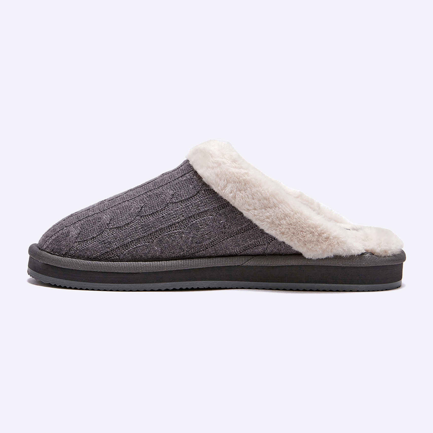 포니자수 케일리 스커프 니트 슬리퍼 그레이 / RF103829W-CHL