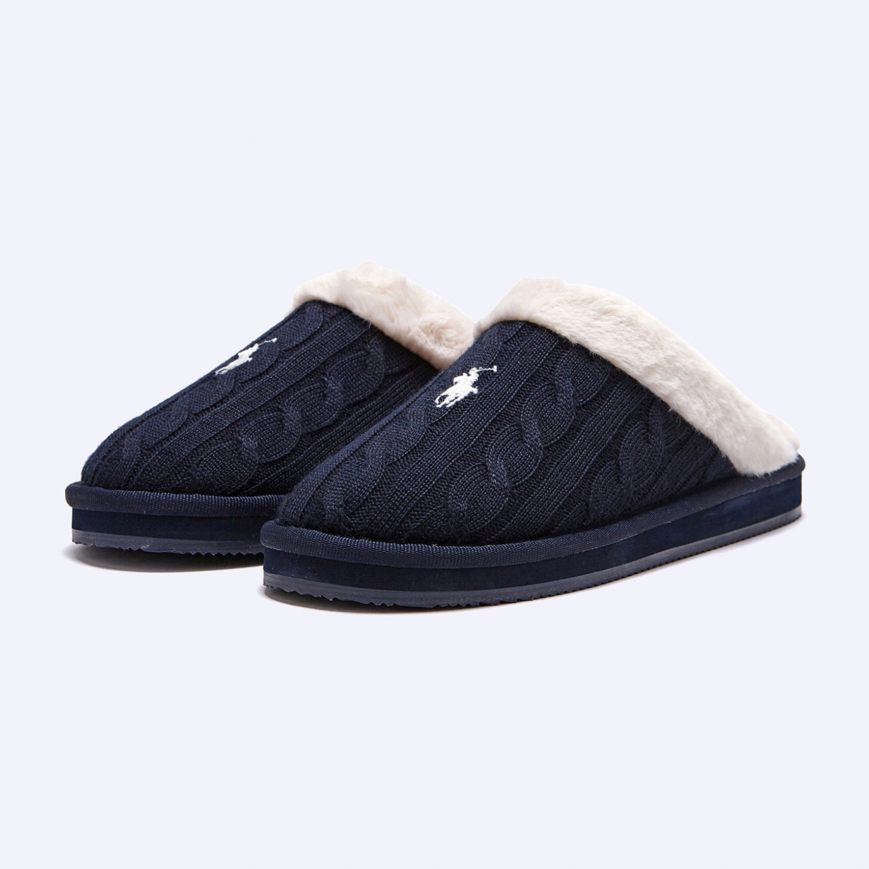 포니자수 케일리 스커프 니트 슬리퍼 네이비 / RFS11628W-NAV