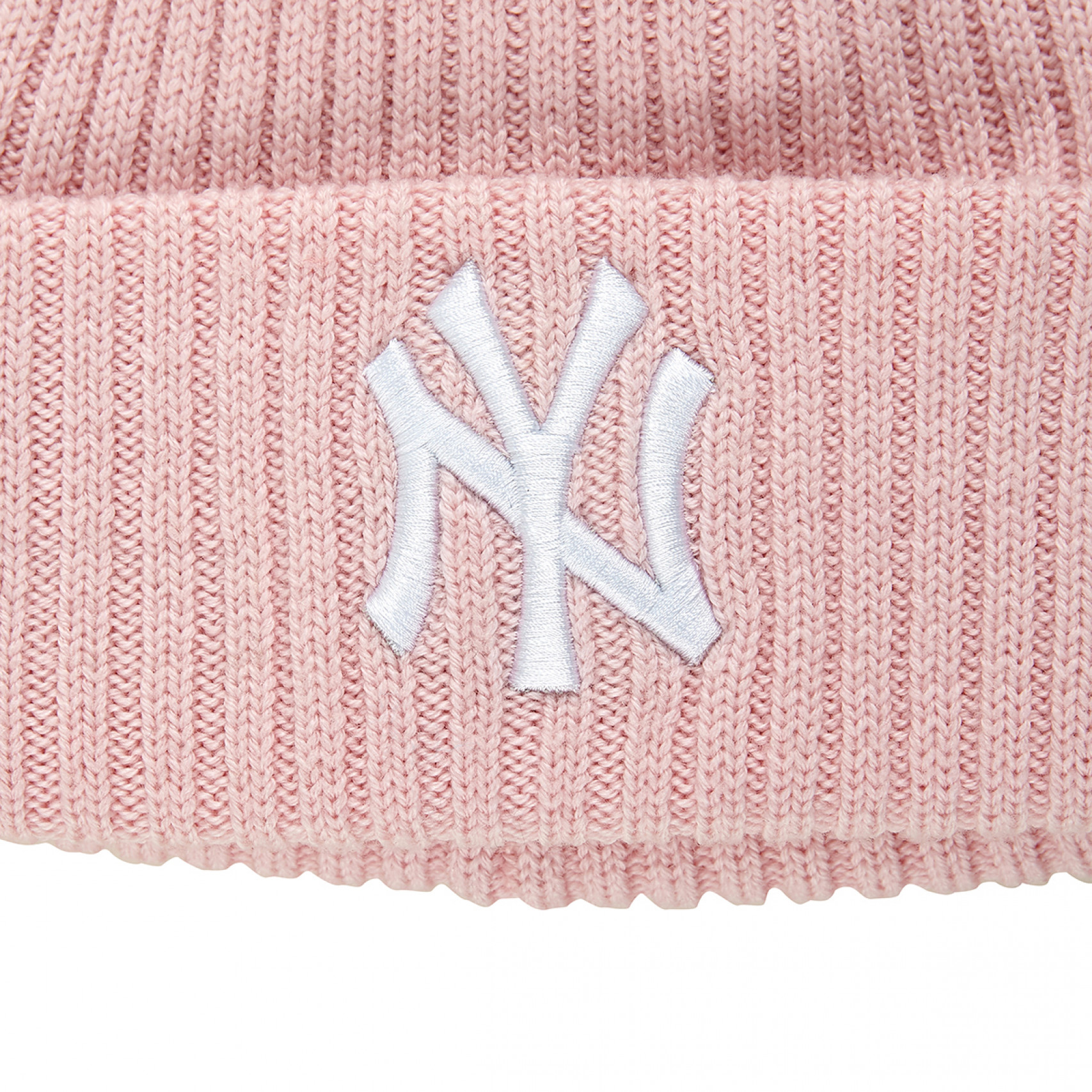 MLB 뉴욕 양키스 립 커프 비니 핑크 / 13946762