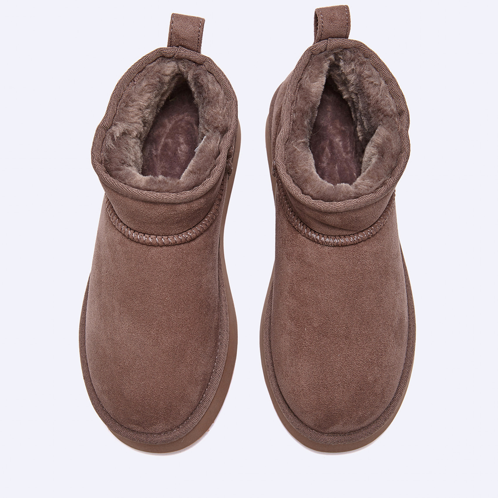 시어링 부츠 울트라 미니 플랫폼 그레이 여성 / FLFDDF4W09