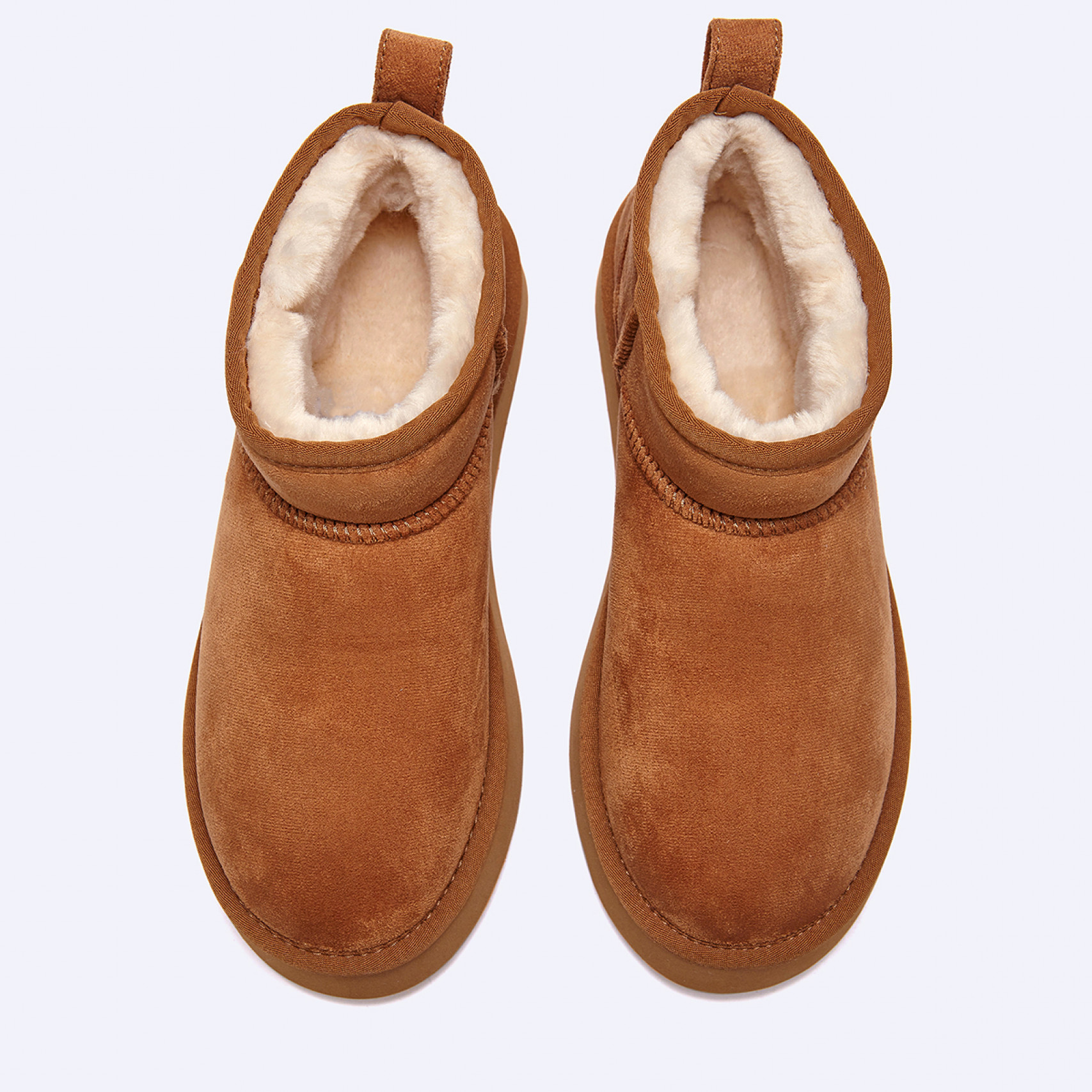 시어링 부츠 울트라 미니 플랫폼 브라운 여성 / FLFDDF4W08