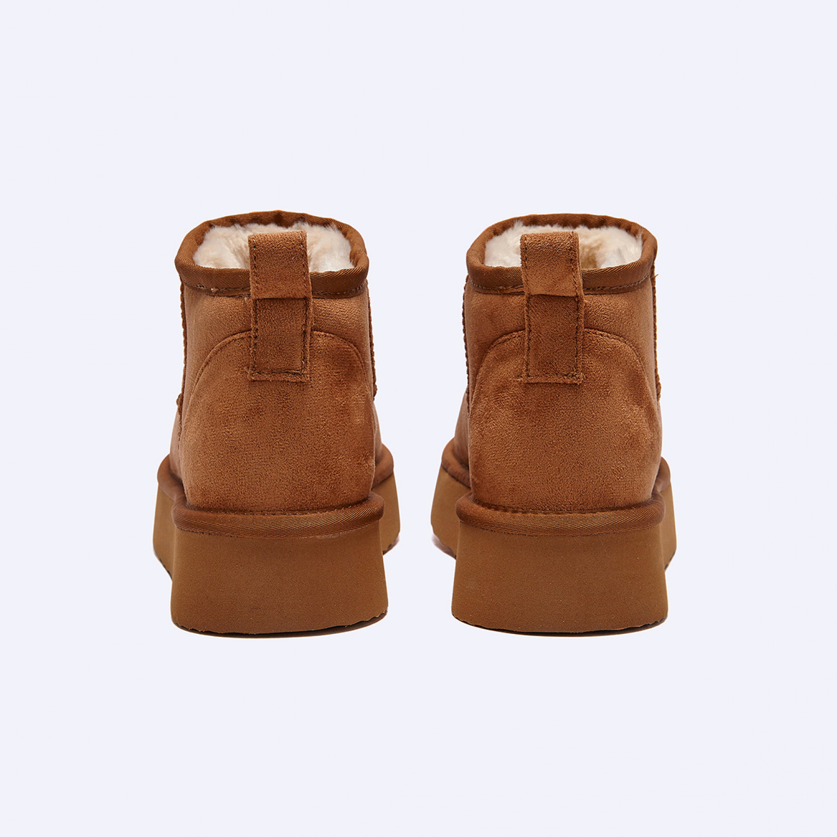 시어링 부츠 울트라 미니 플랫폼 브라운 여성 / FLFDDF4W08