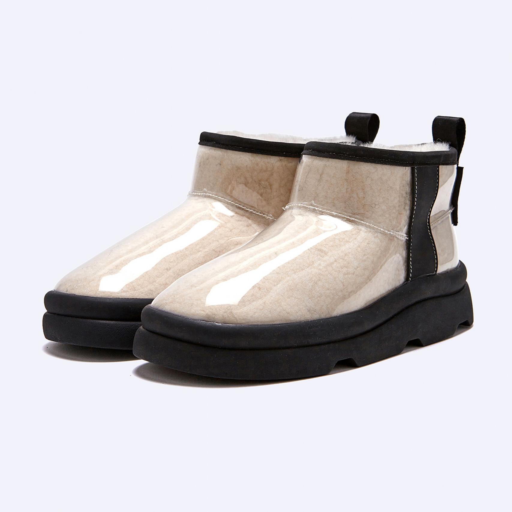 시어링 부츠 클리어 화이트 여성 / FLFDDF4W13