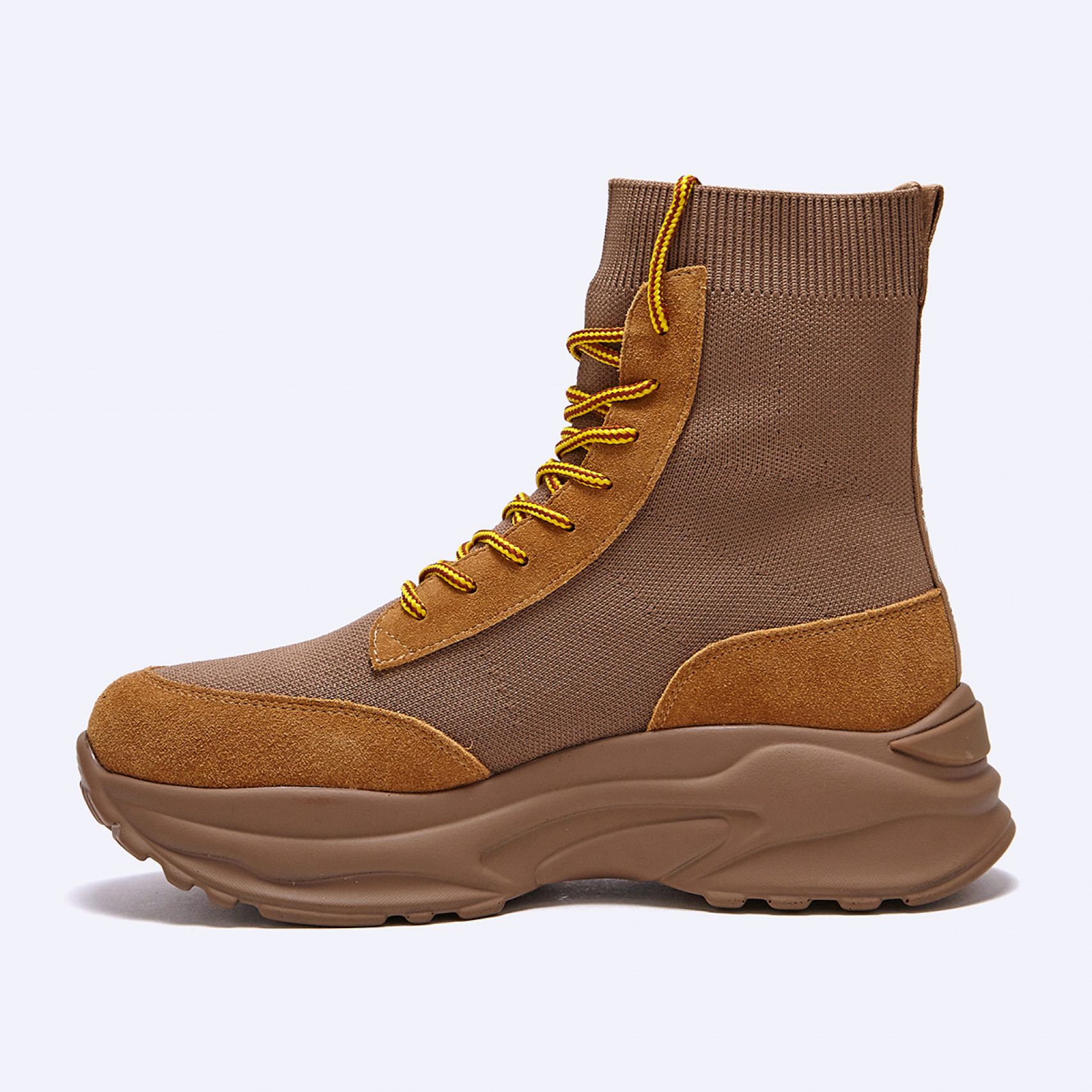 여성 진 워커 부츠 블랙 카멜 / WR154