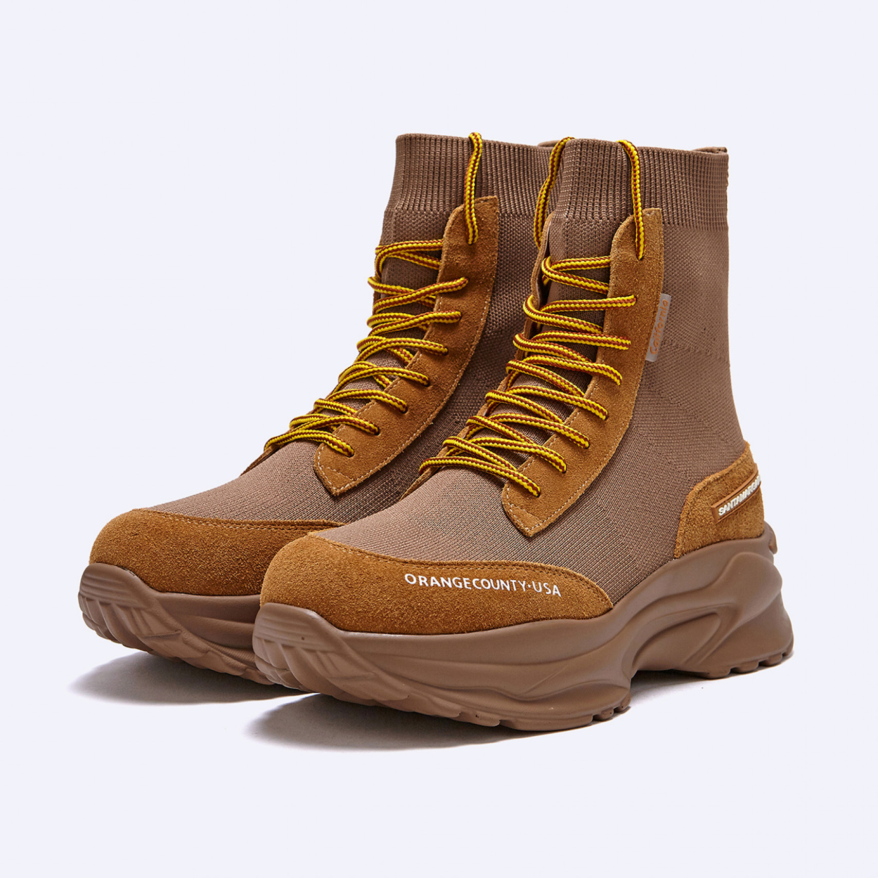 여성 진 워커 부츠 블랙 카멜 / WR154