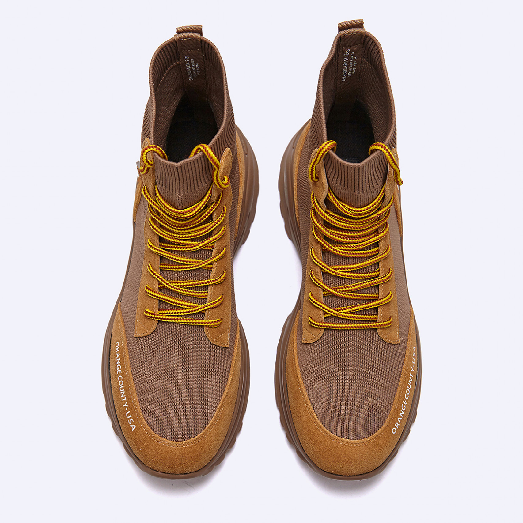 여성 진 워커 부츠 블랙 카멜 / WR154