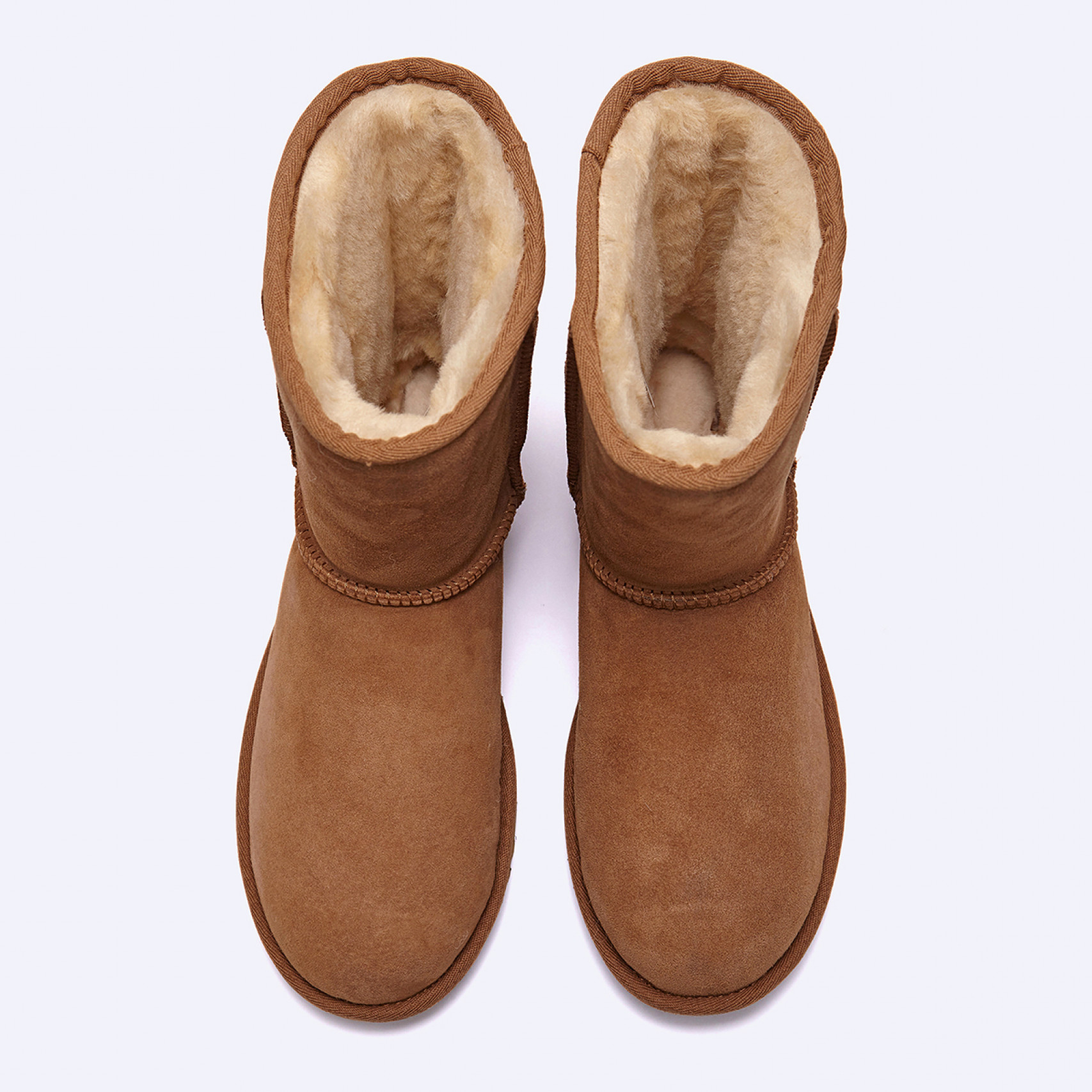 오버로크 스티치 숏 부츠 (클래식 숏 ll) 체스넛 / 1016223-CHE