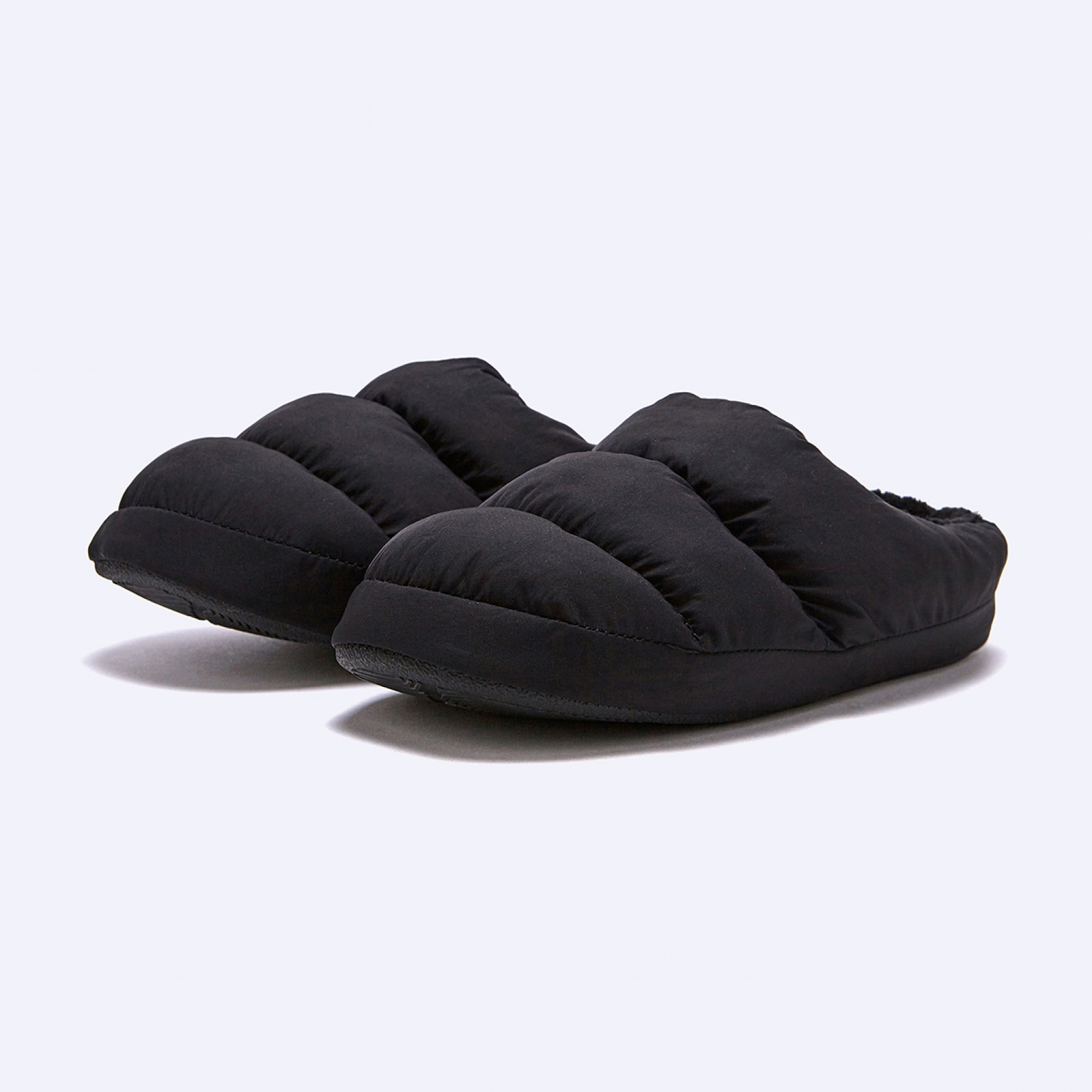 크레미니 패딩 슬리퍼 블랙 / FLFDDF3U01